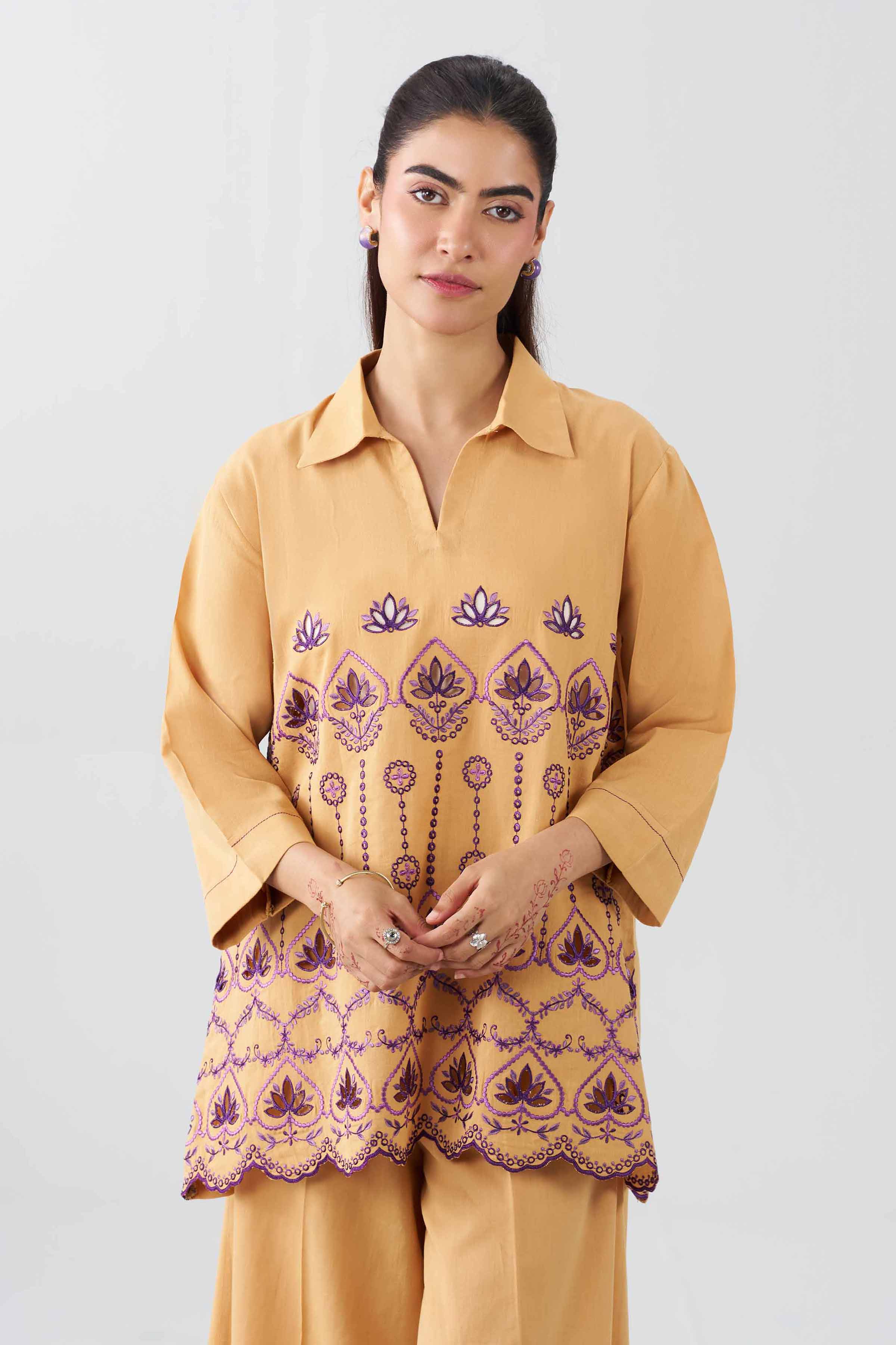 2 Piece - Embroidered Suit - AS26-28 - Image 5