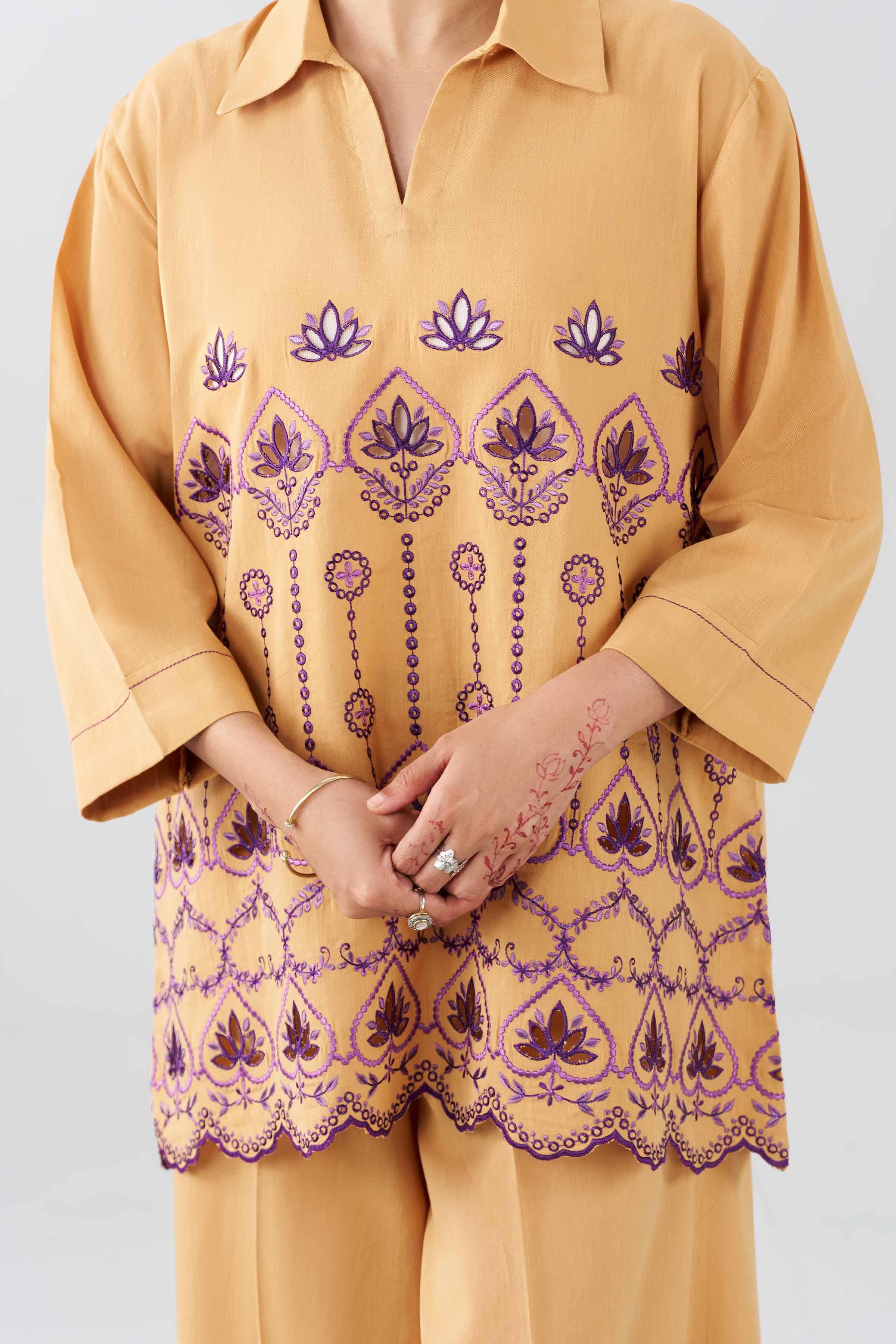 2 Piece - Embroidered Suit - AS26-28 - Image 6