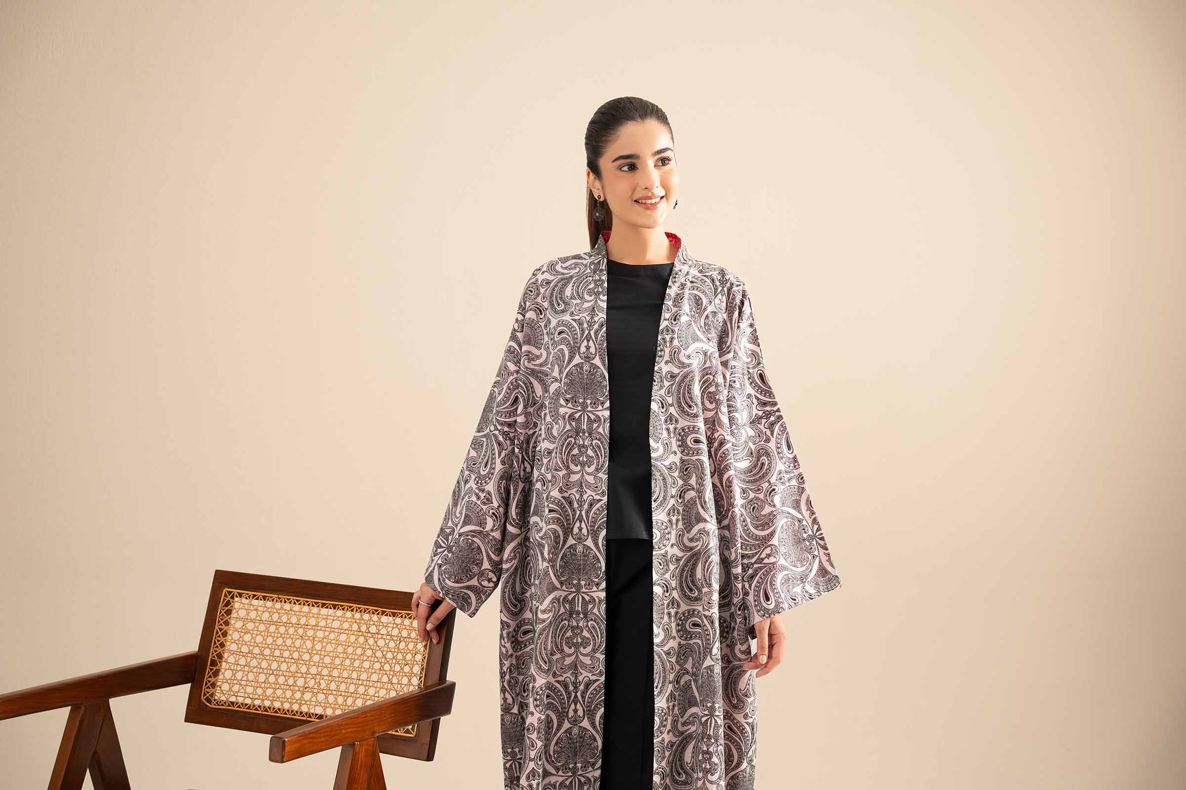 Printed Embroidered Gown - FE25-105 - Image 10