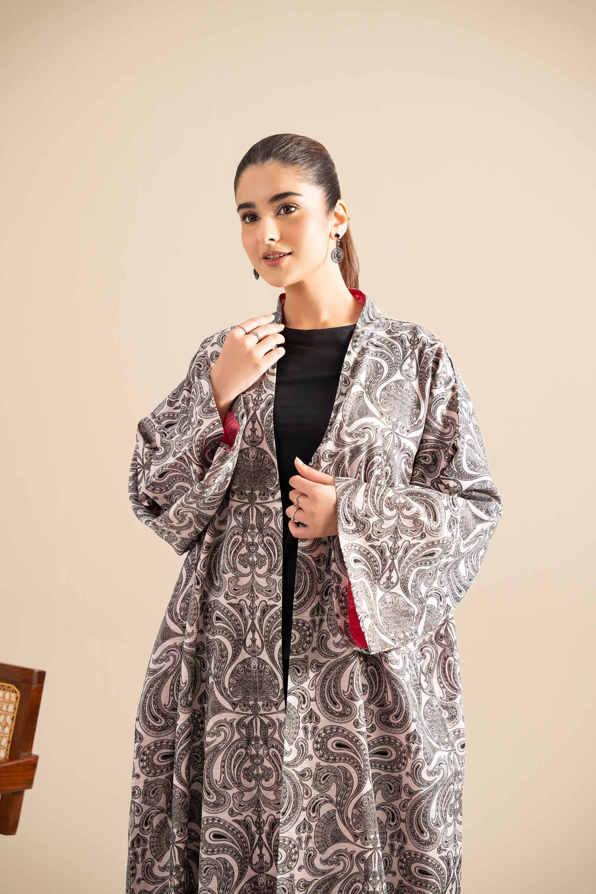 Printed Embroidered Gown - FE25-105 - Image 6