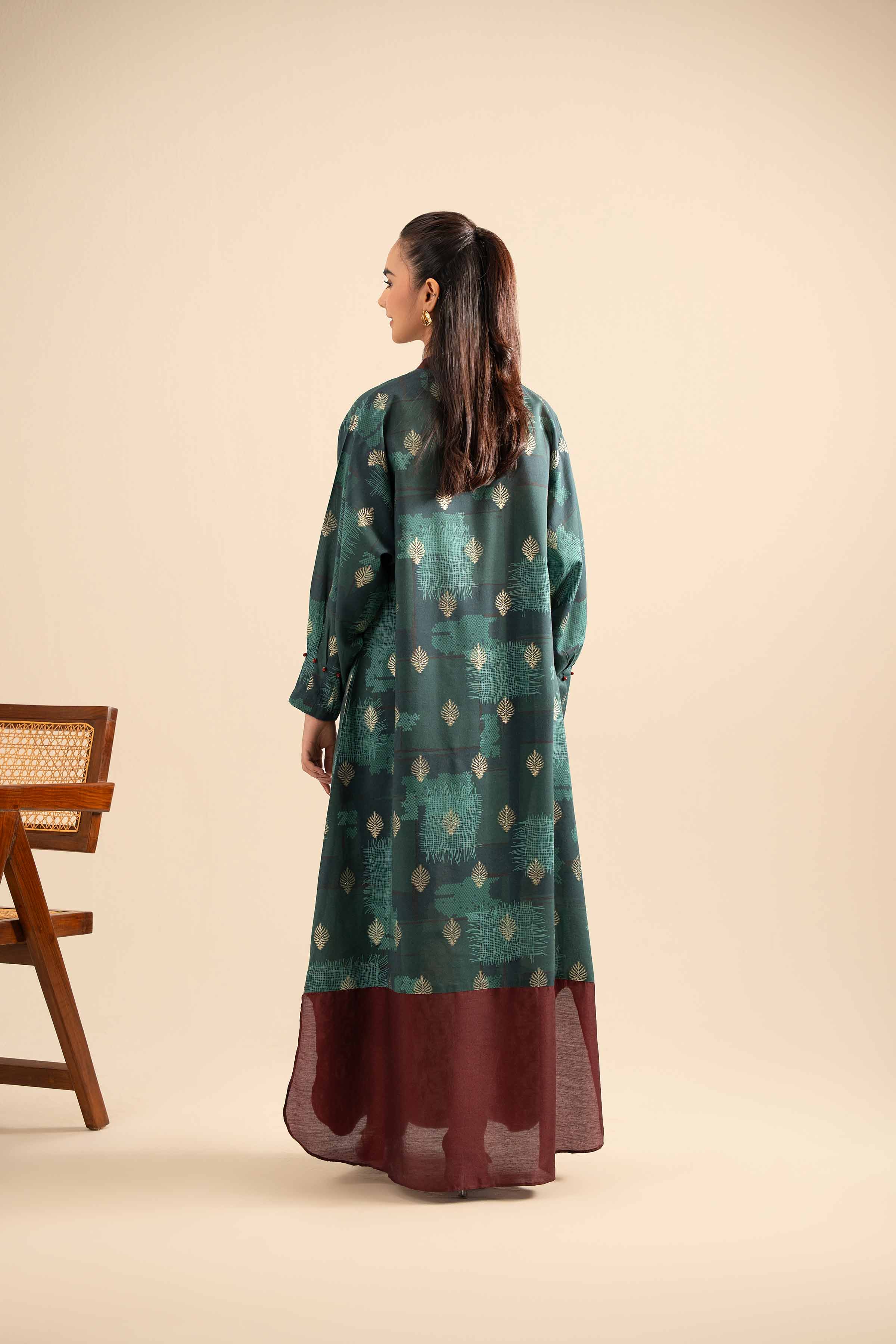 Printed Embroidered Dress - FE25-113 - Image 3