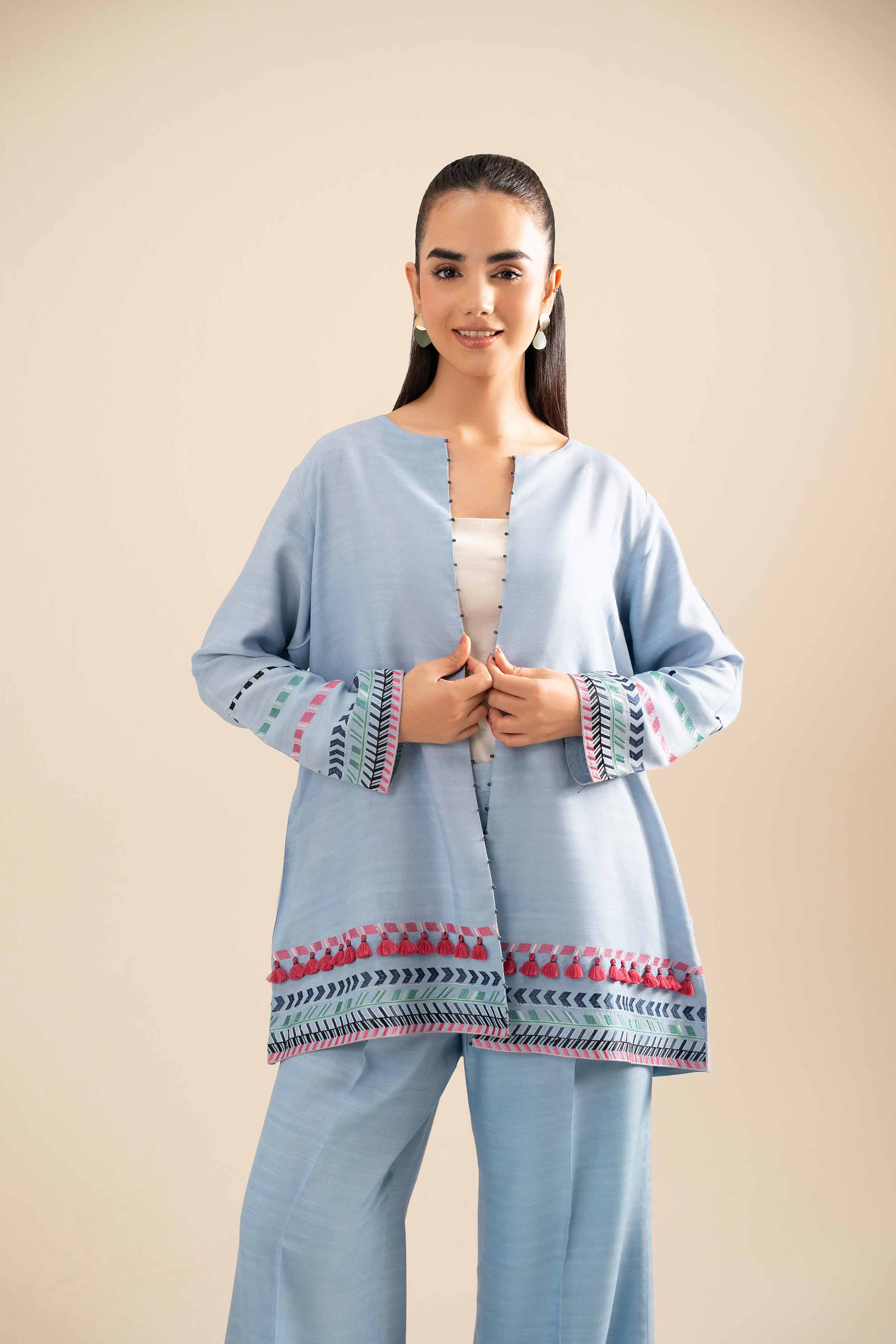 2 Piece - Embroidered Suit - FE25-85 - Image 7