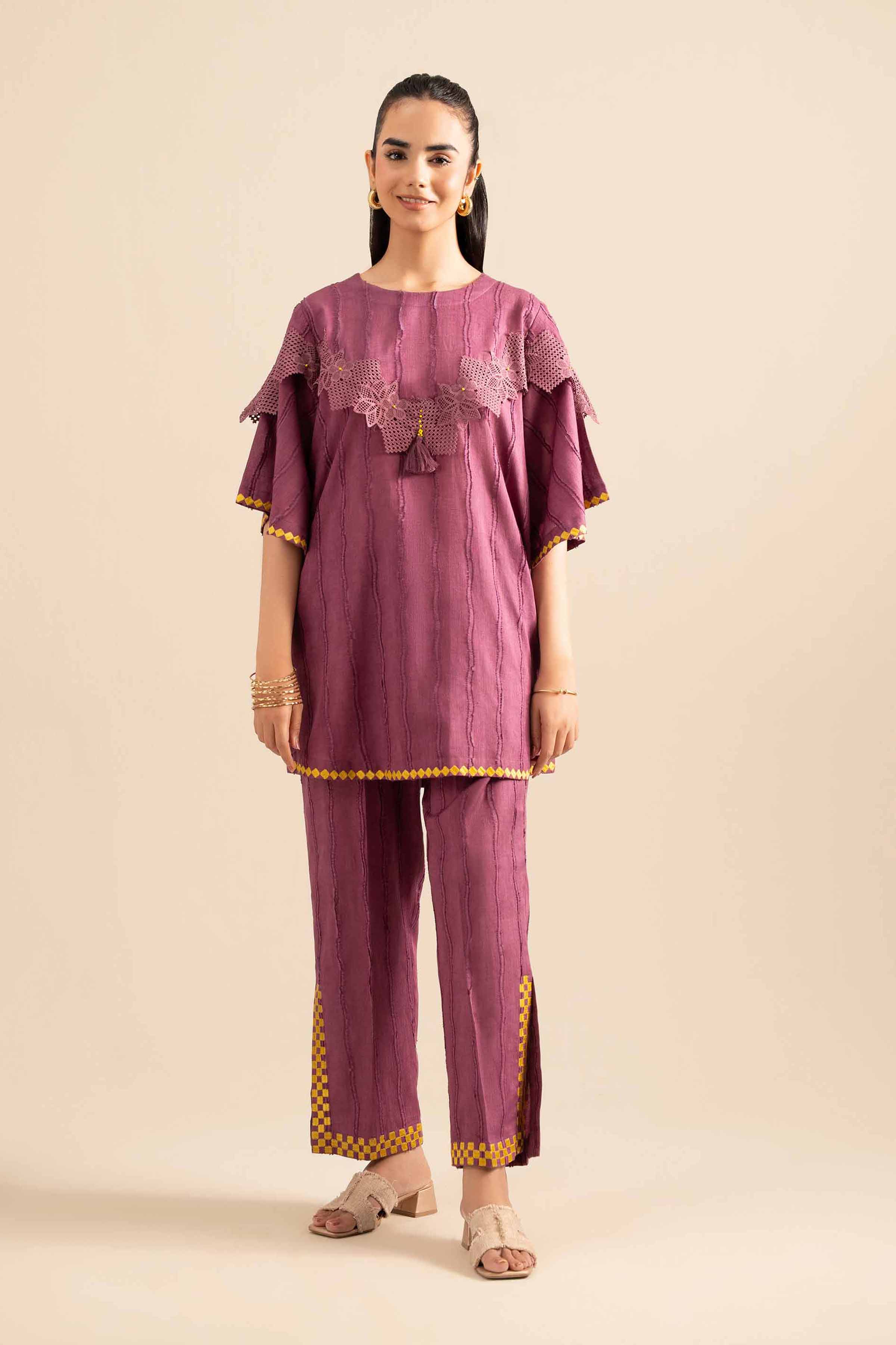 2 Piece - Embroidered Suit - FE25-98 - Image 2