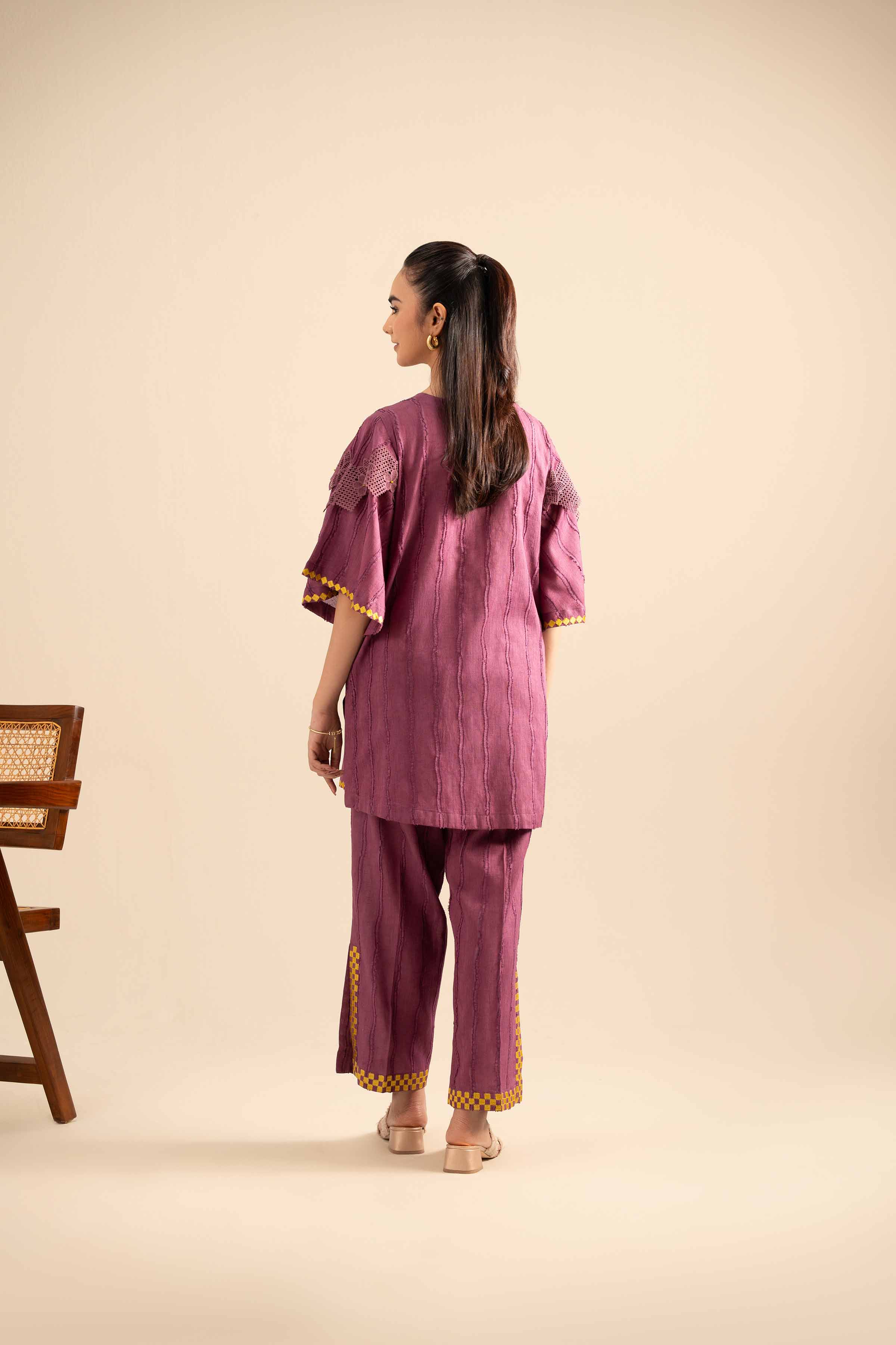 2 Piece - Embroidered Suit - FE25-98 - Image 3