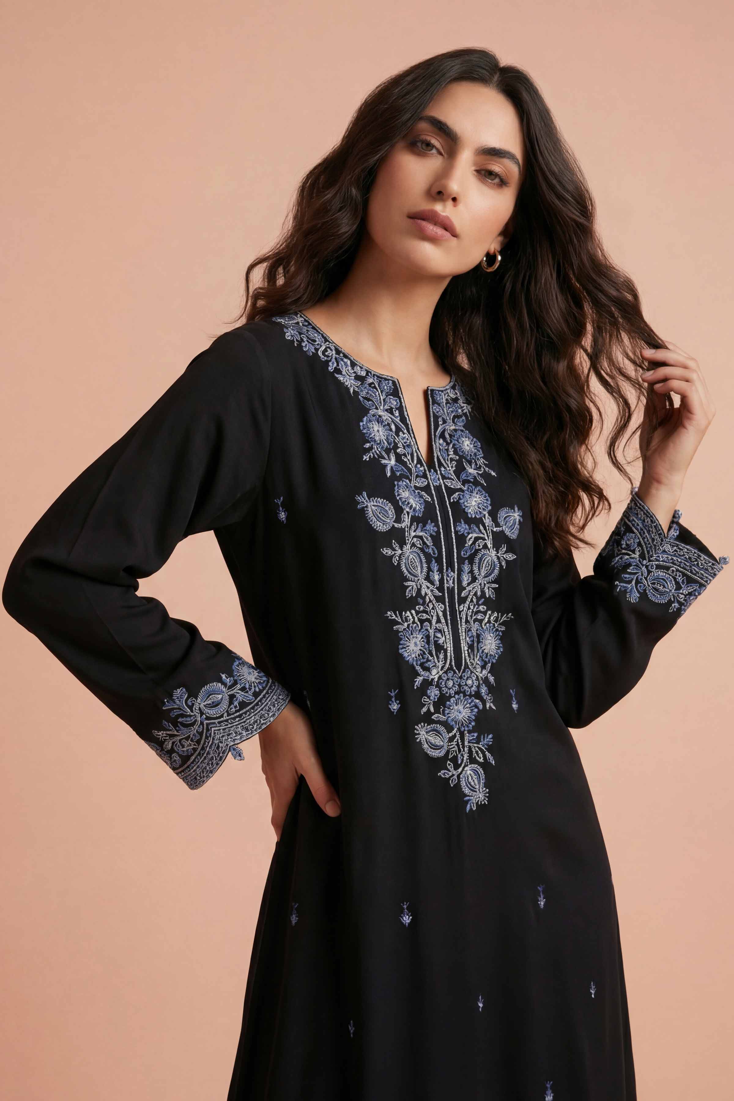 Embroidered Dress - FE26-01 - Image 5