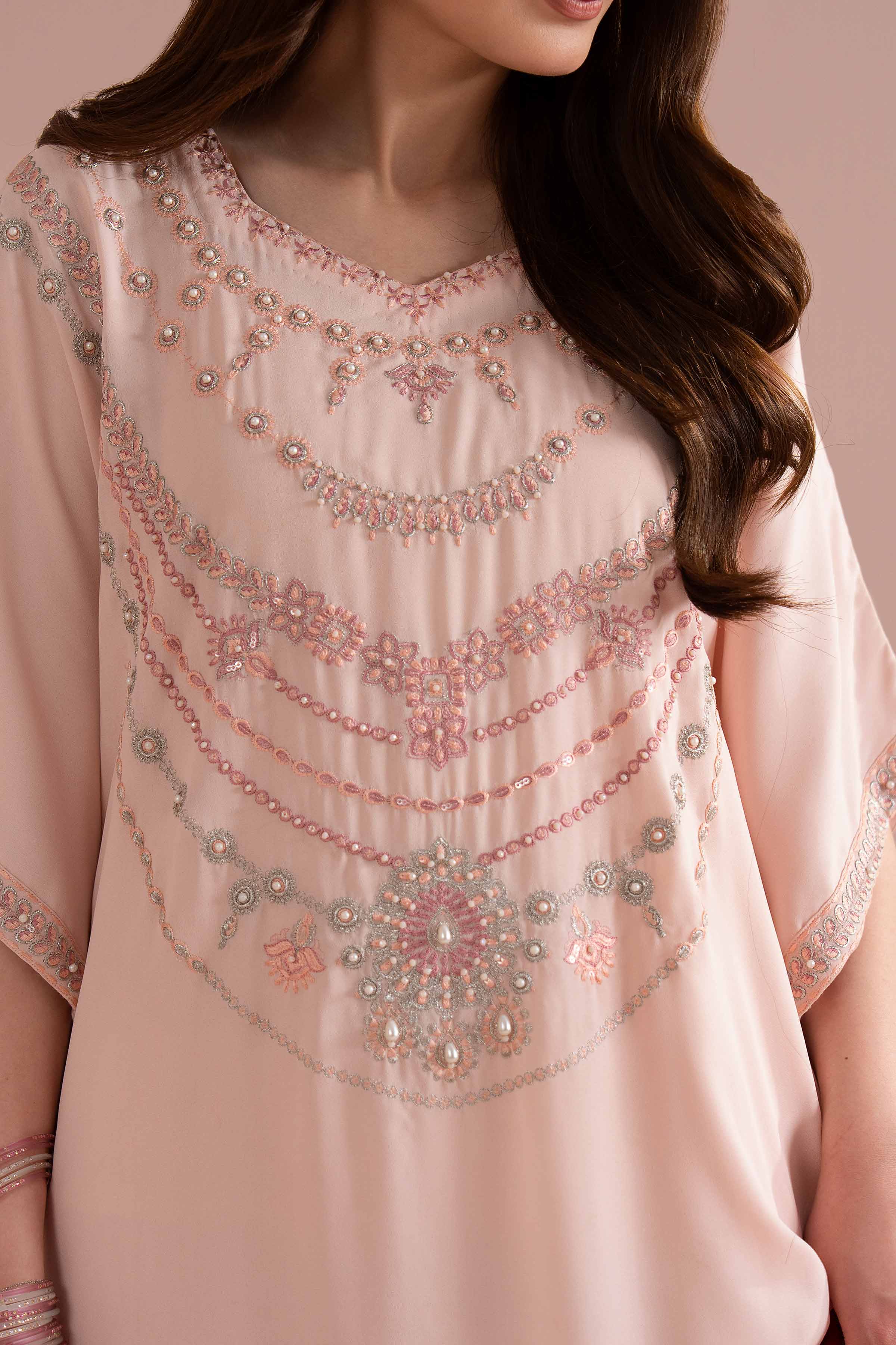 Embroidered Kaftan- FE26-10 - Image 7