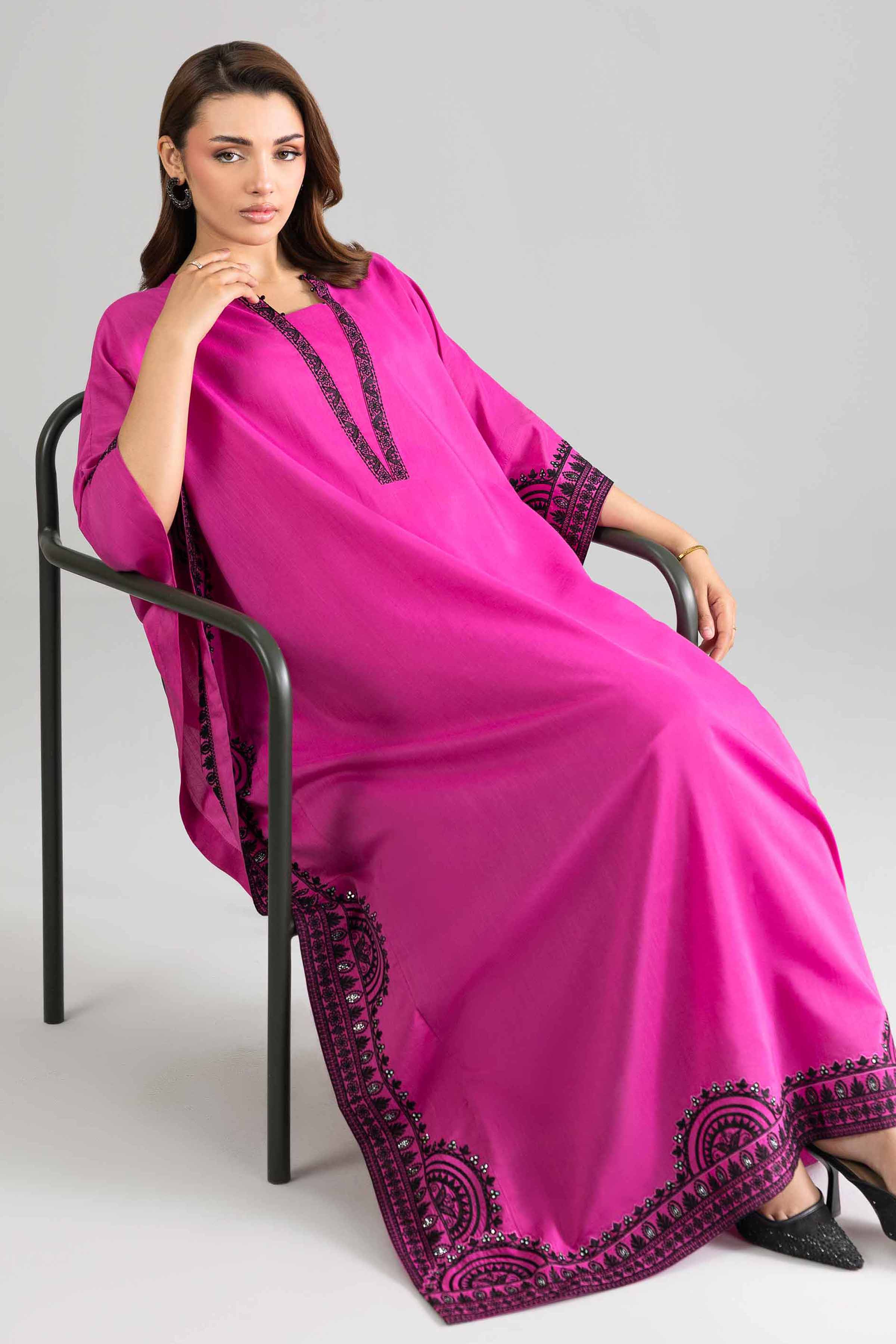 Embroidered Kaftan - FE26-110 - Image 5