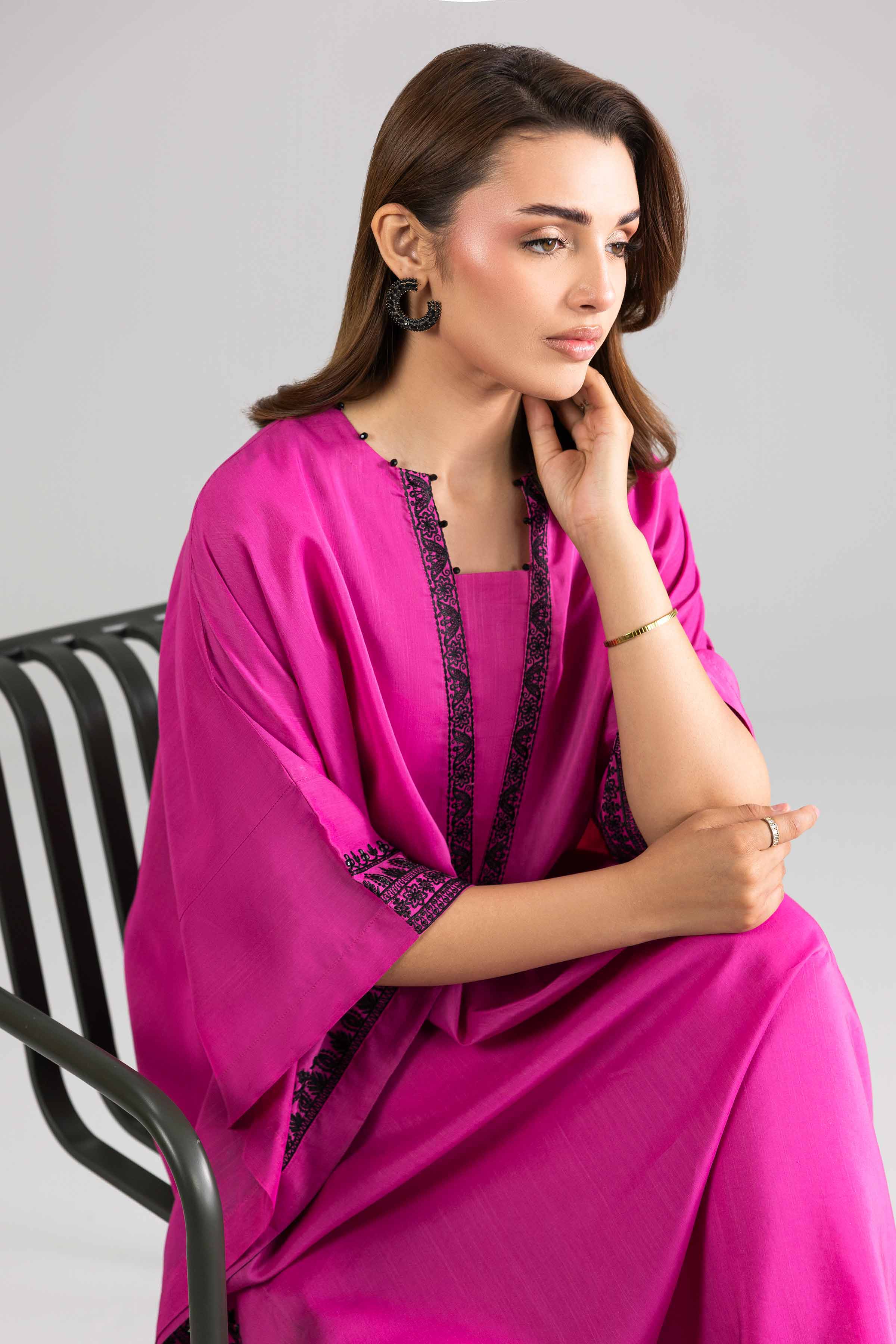 Embroidered Kaftan - FE26-110 - Image 6