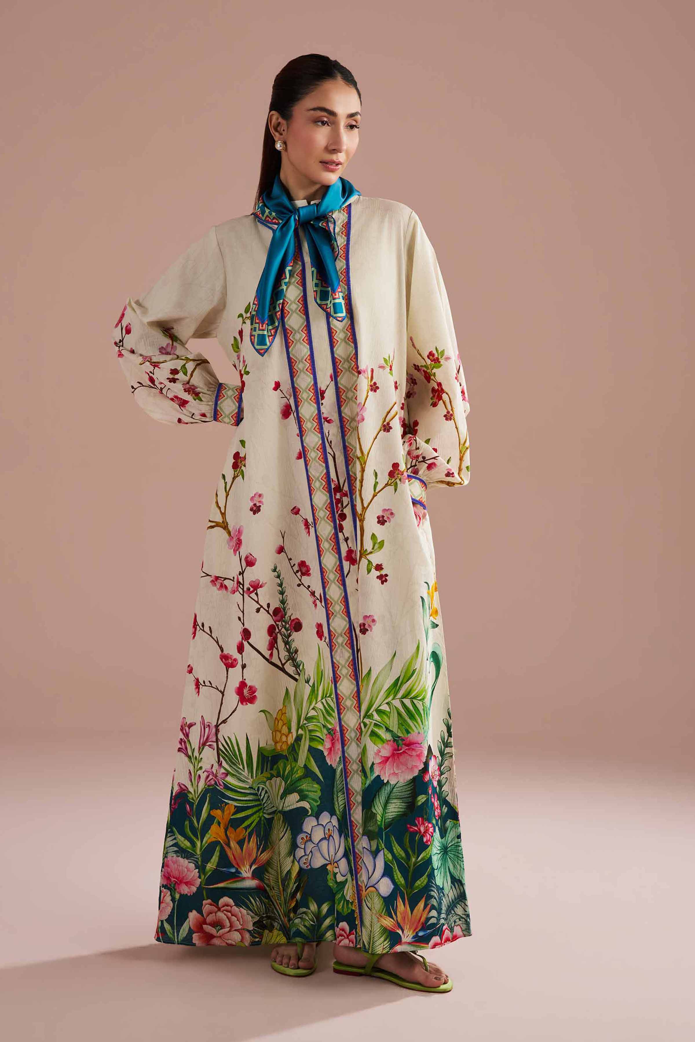 2 Piece - Printed Dress - FE26-25 - Image 3