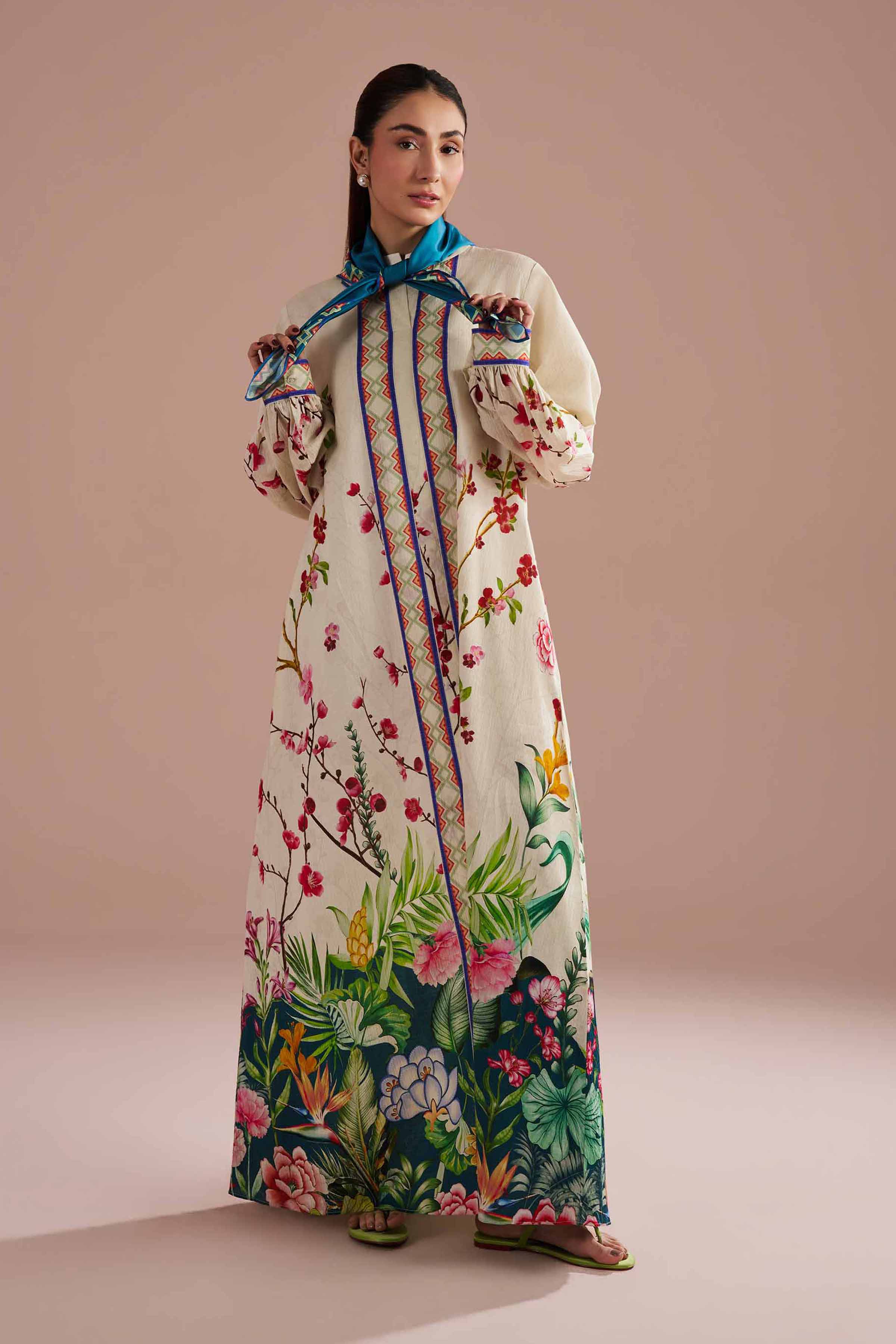 2 Piece - Printed Dress - FE26-25 - Image 8