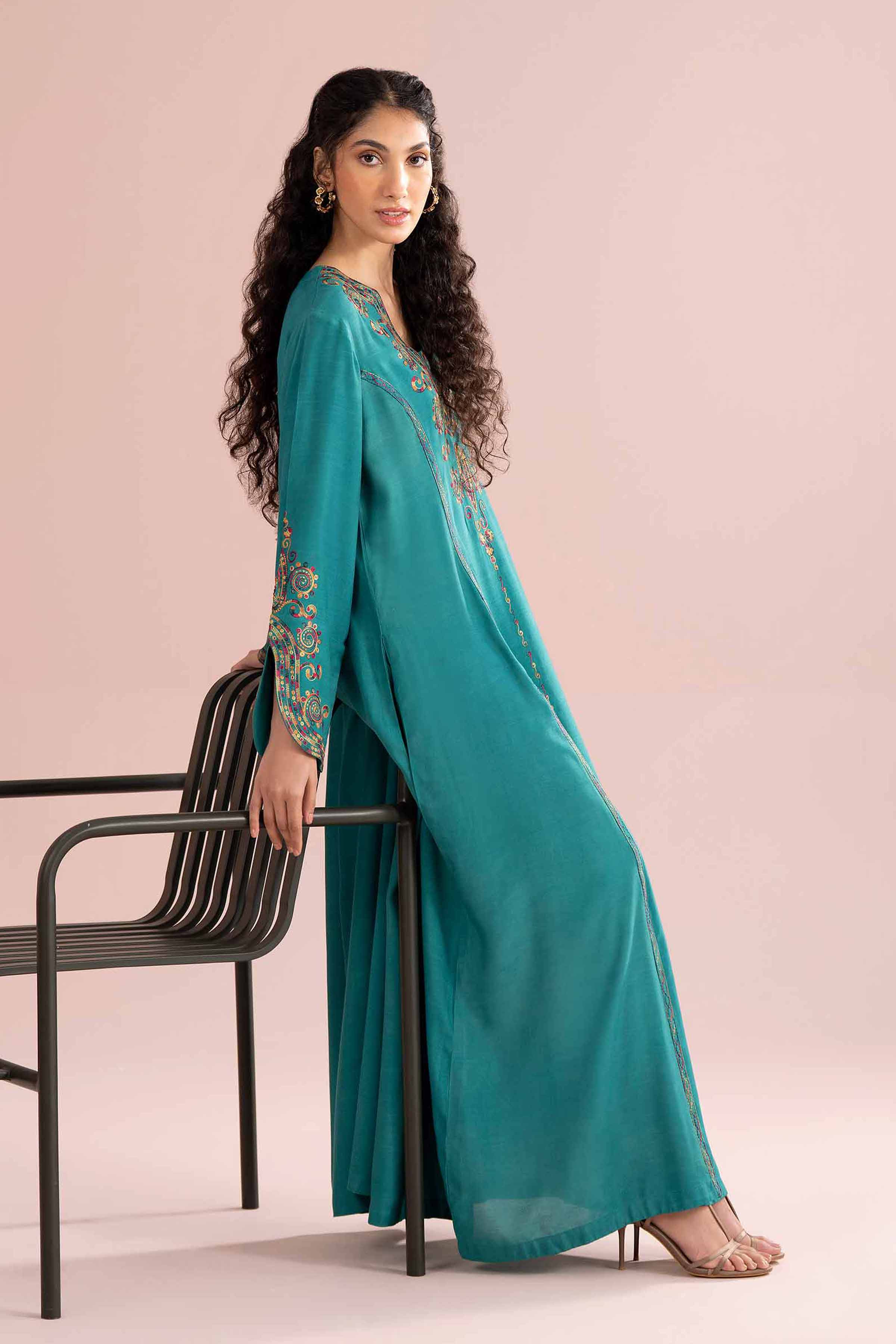 Embroidered Dress - FE26-57 - Image 6