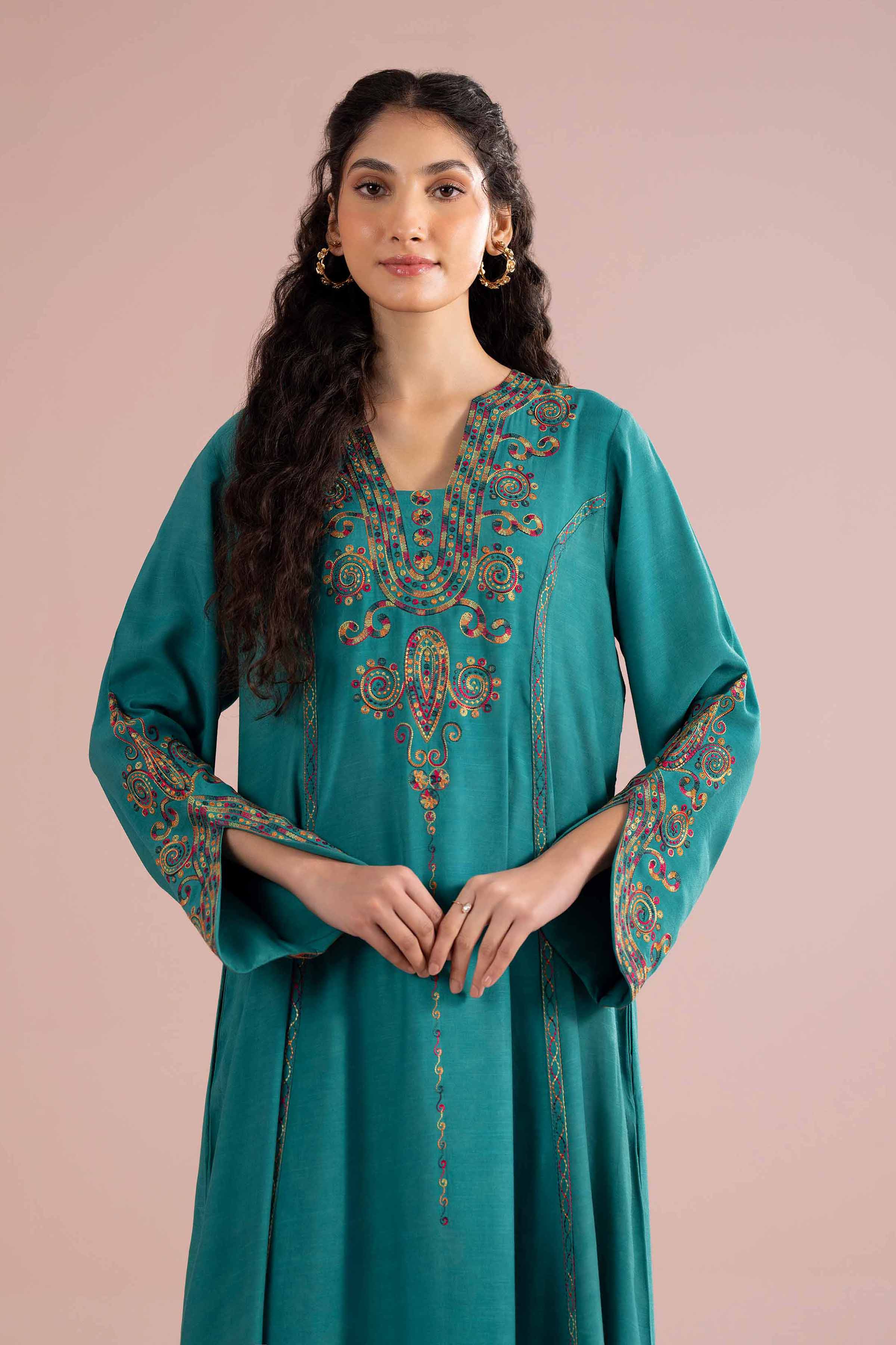 Embroidered Dress - FE26-57 - Image 7