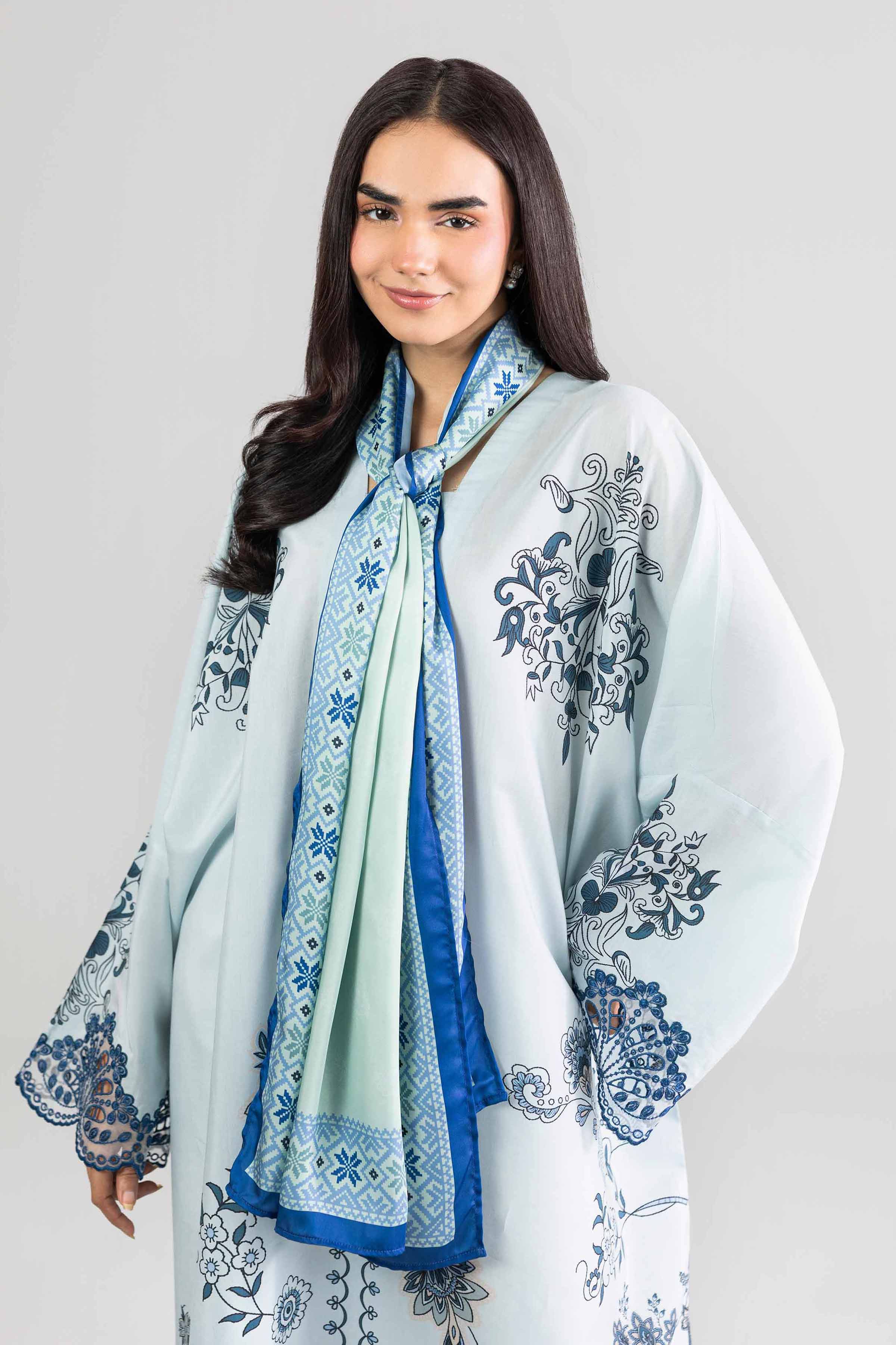 2 Piece - Printed Embroidered Shirt - FE26-68 - Image 5