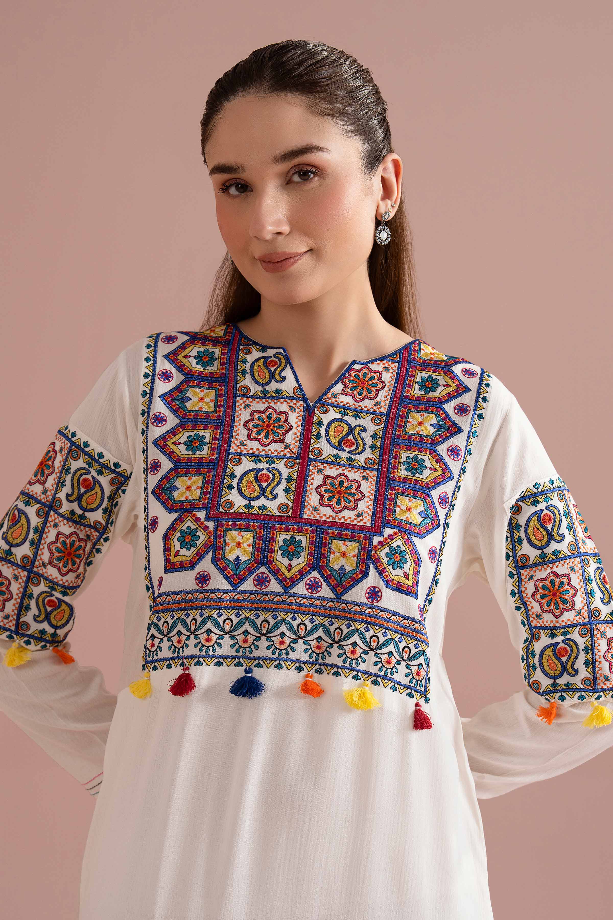 Embroidered Dress - FE26-92 - Image 2