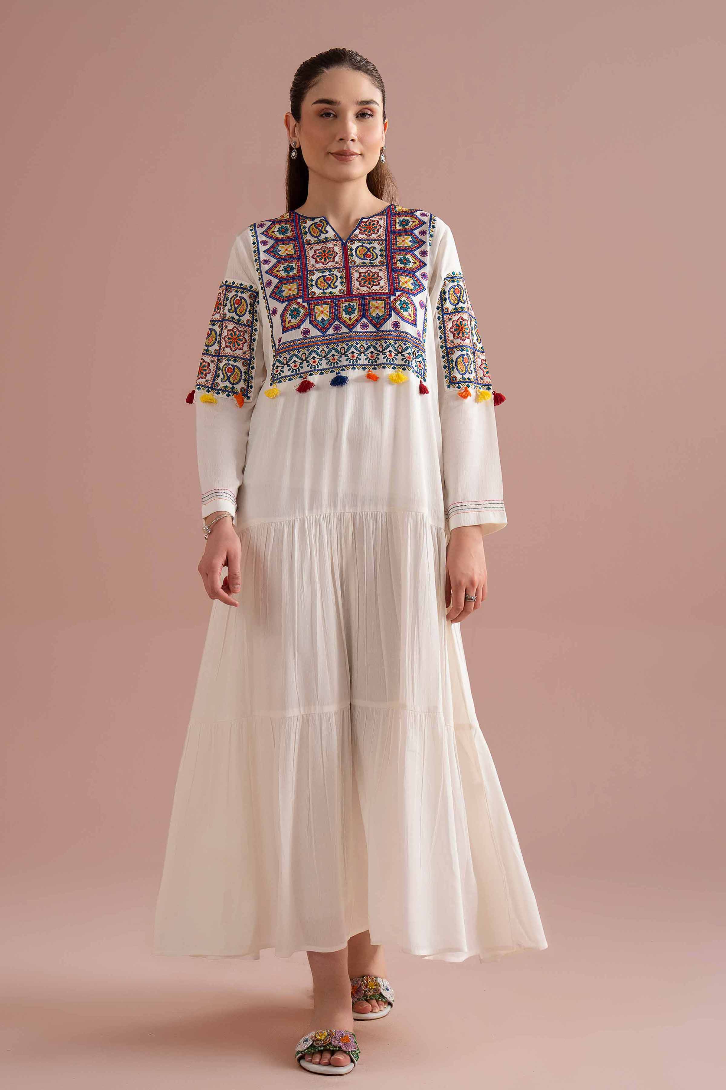Embroidered Dress - FE26-92 - Image 3