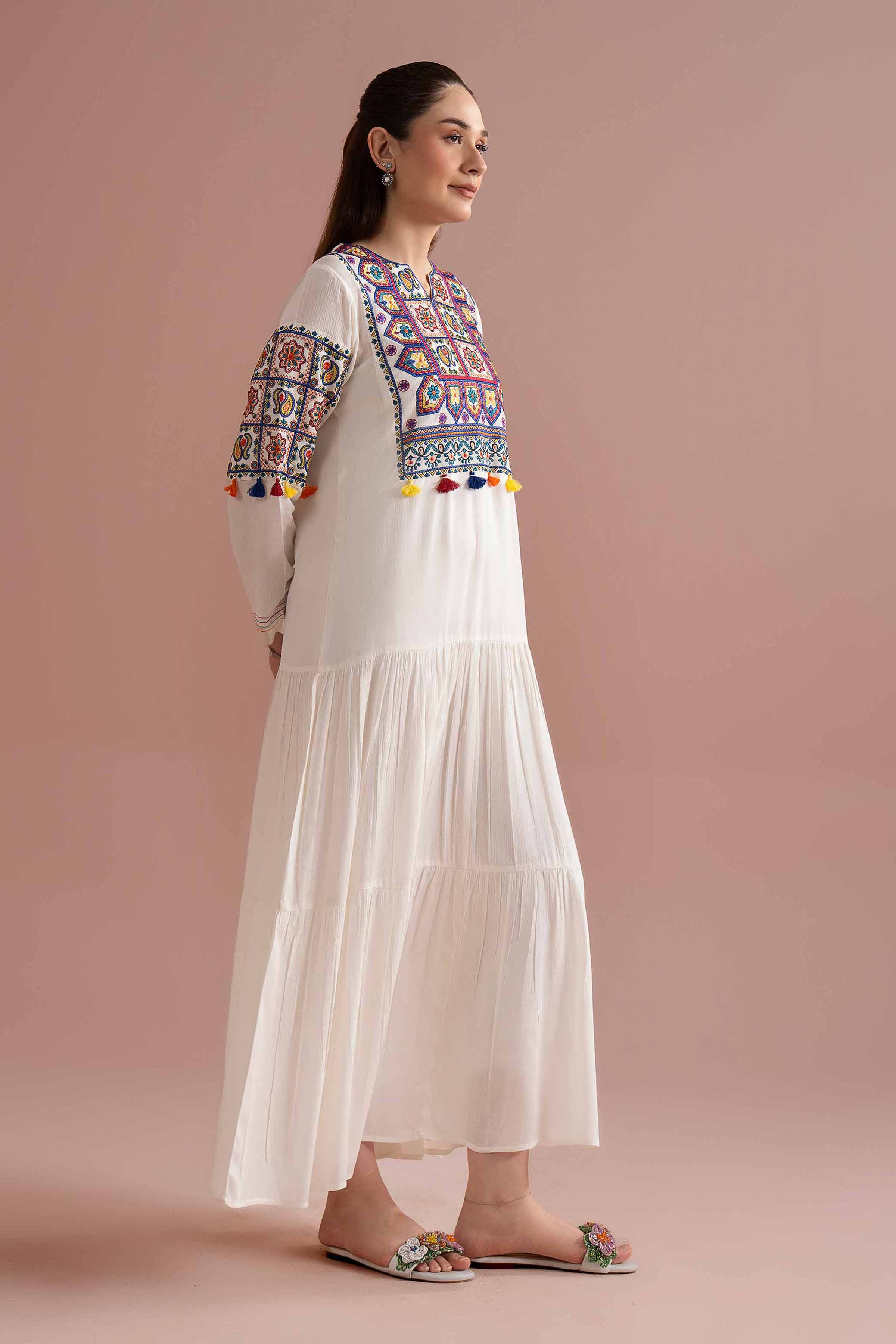 Embroidered Dress - FE26-92 - Image 5