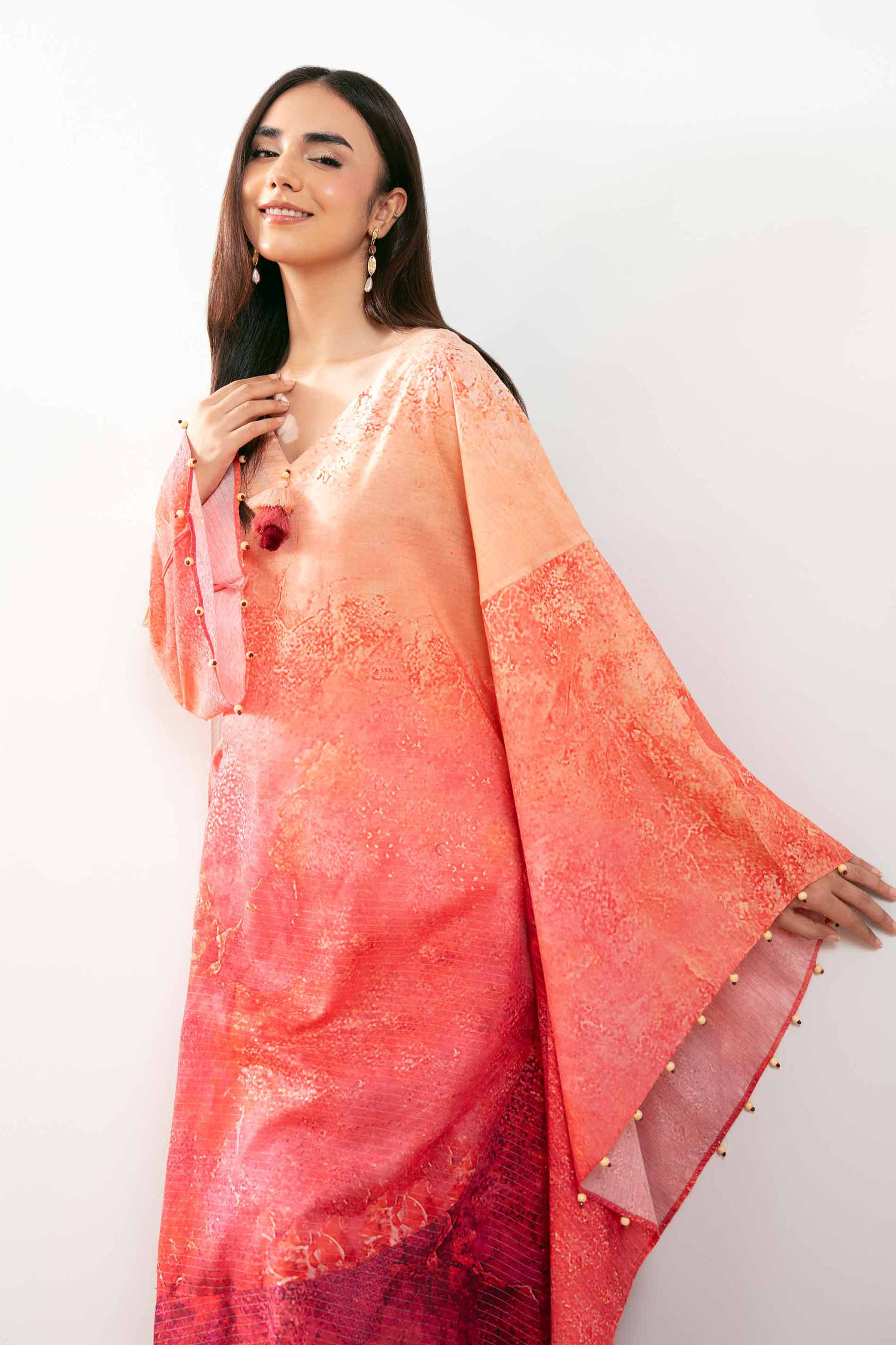 Printed Kaftan -  FS25-25 - Image 2