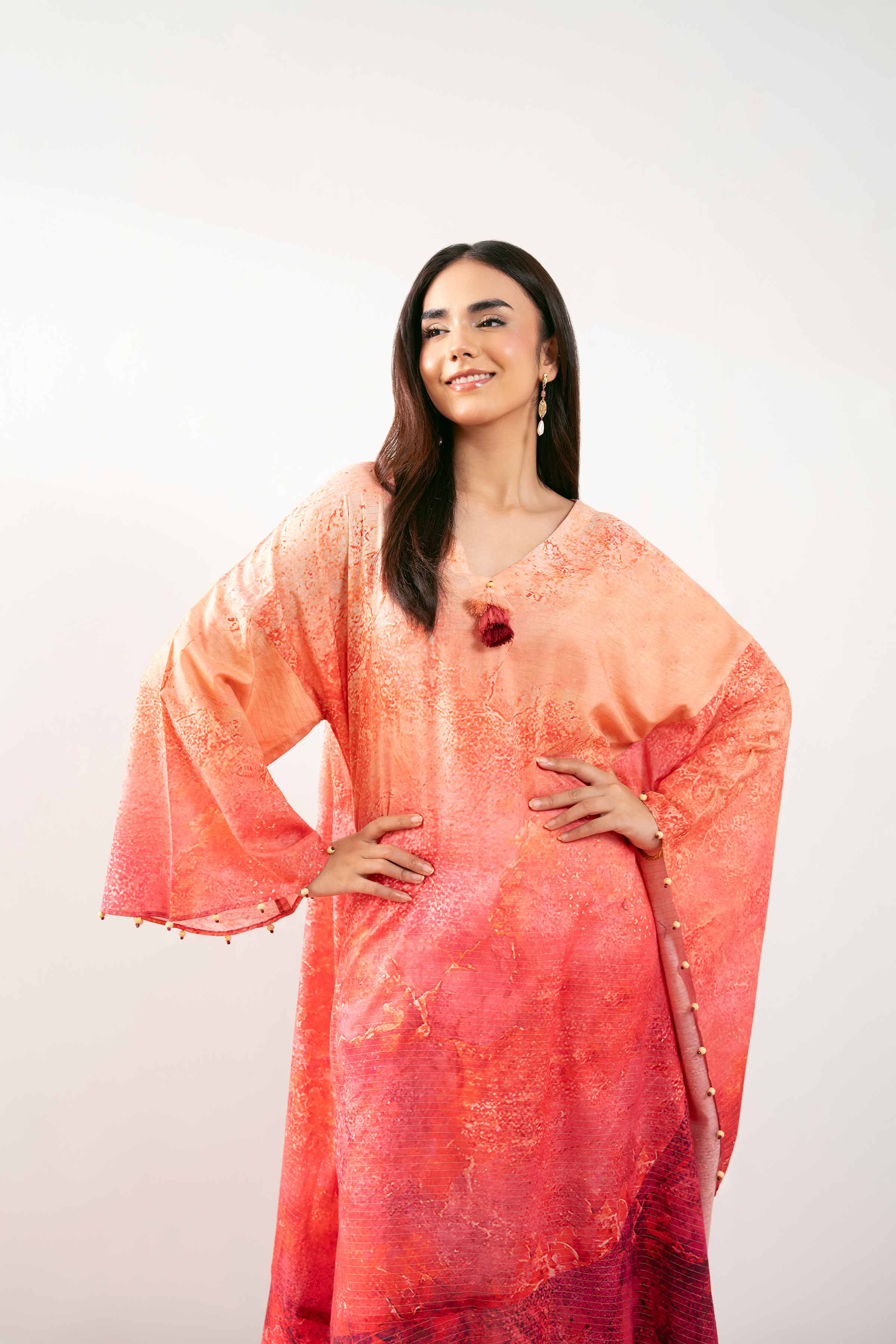 Printed Kaftan -  FS25-25 - Image 3