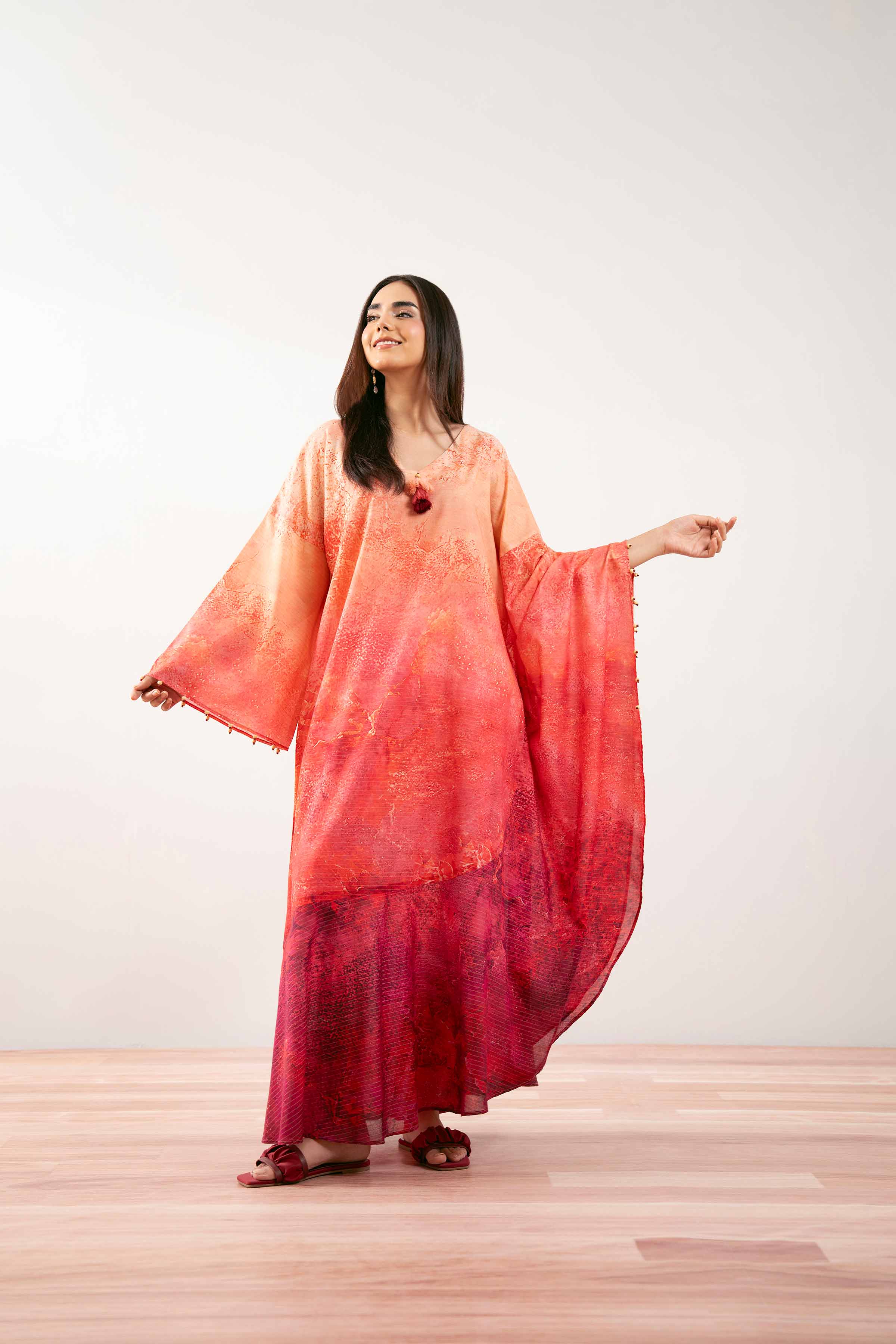 Printed Kaftan -  FS25-25 - Image 5