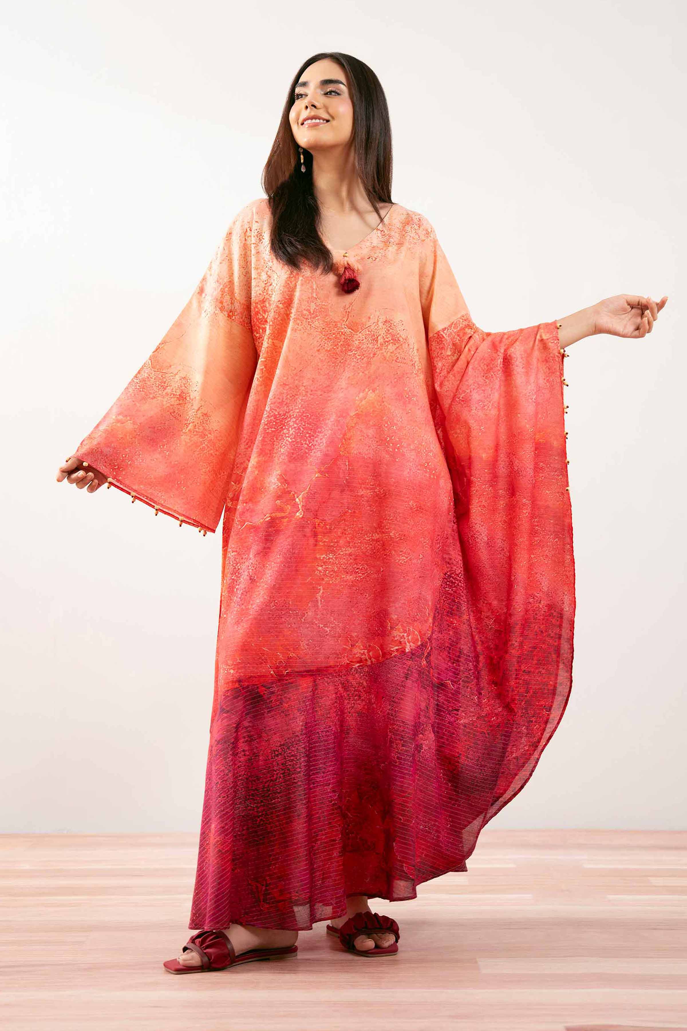 Printed Kaftan -  FS25-25 - Image 6