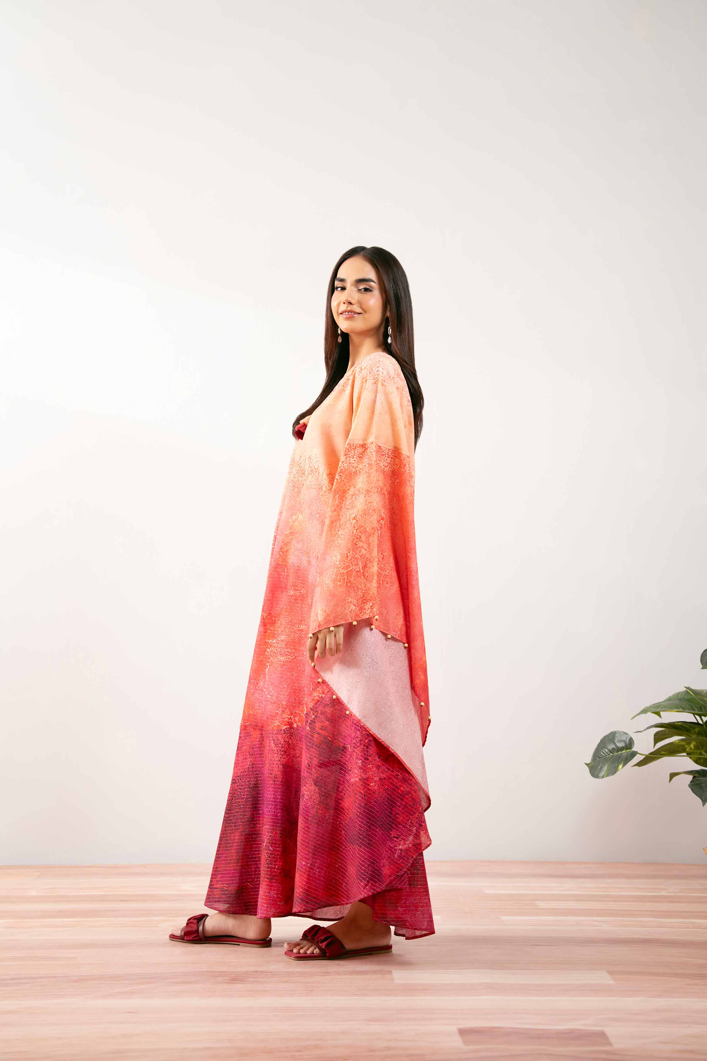 Printed Kaftan -  FS25-25 - Image 7