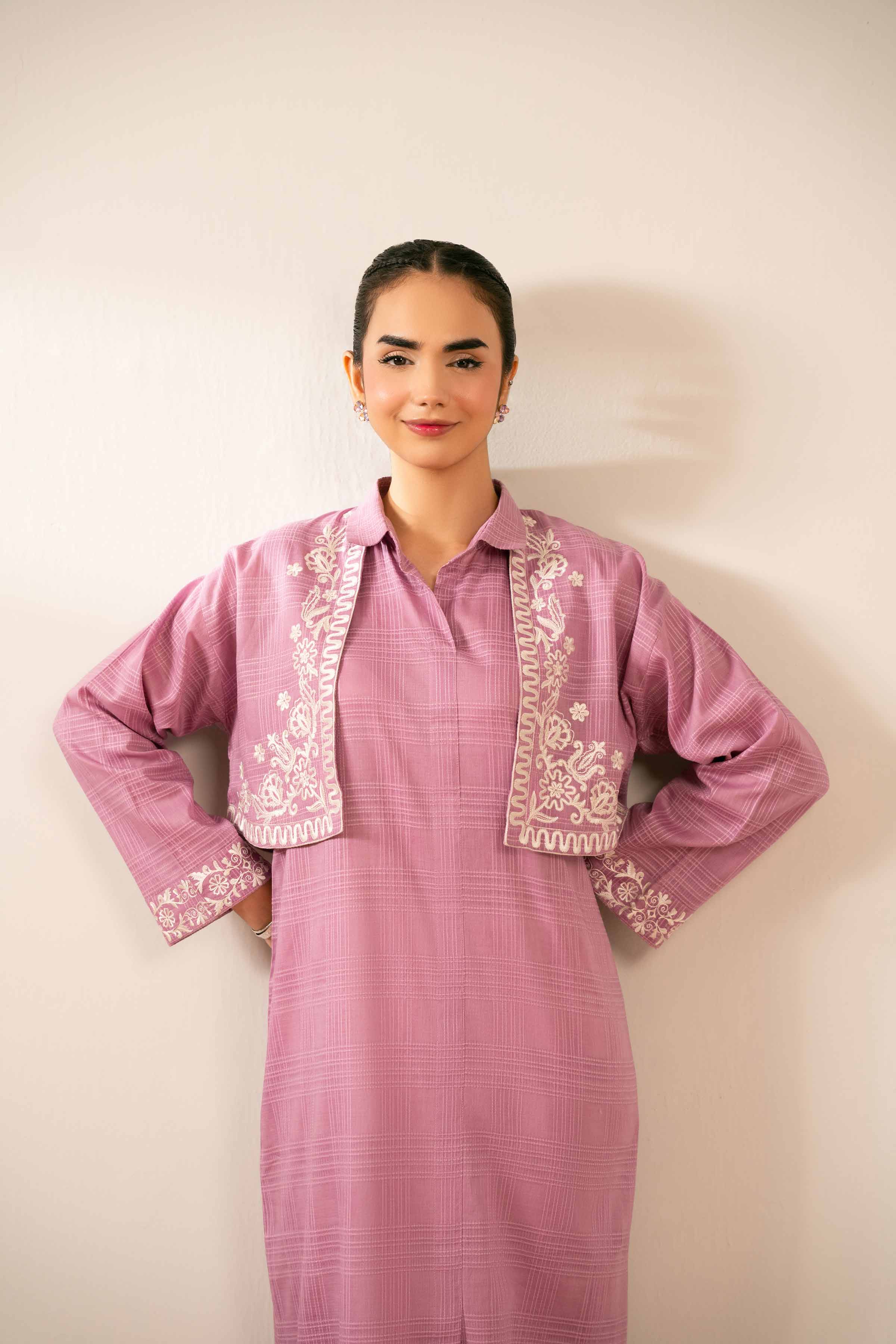 2 Piece - Embroidered Suit - FS25-37 - Image 4
