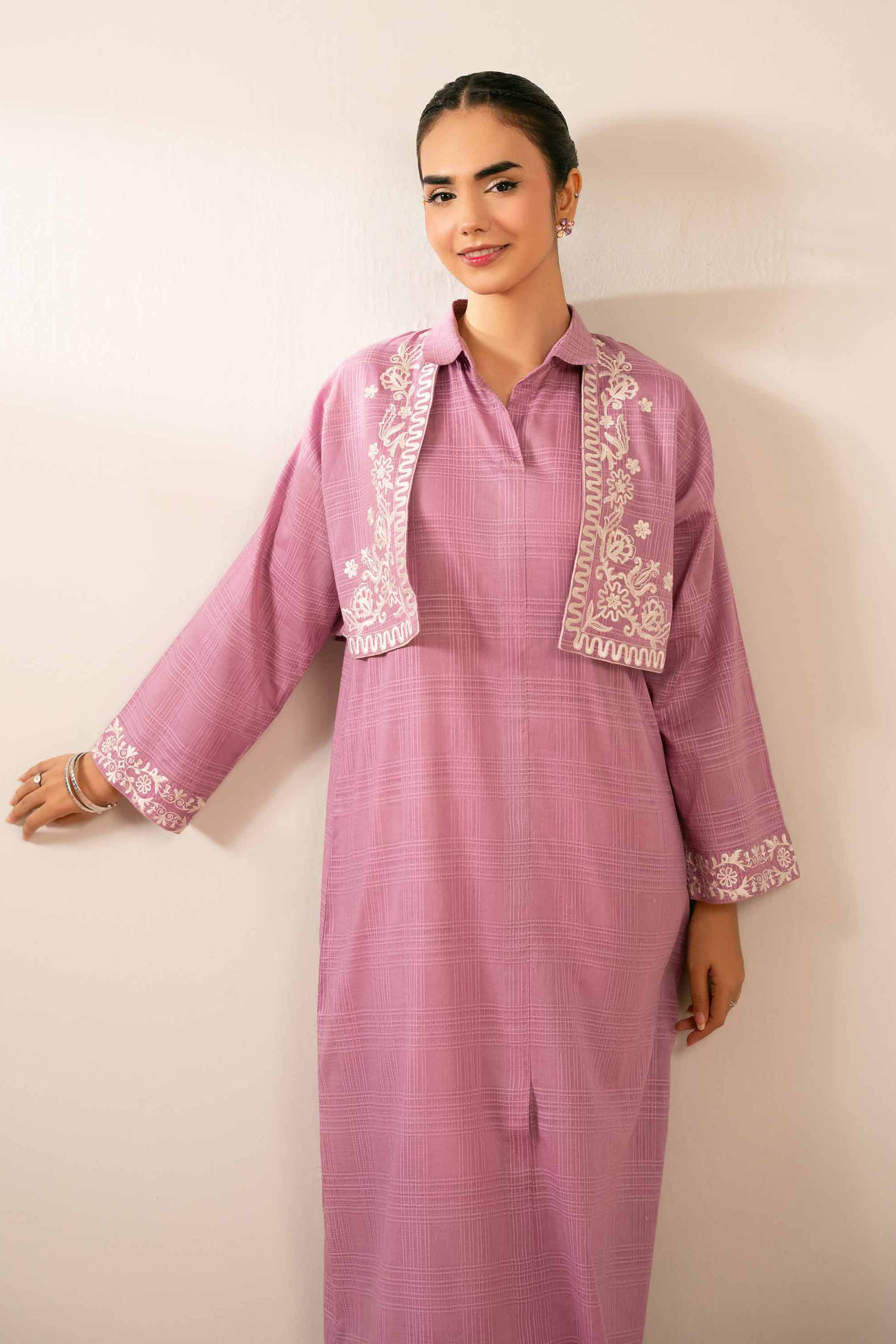 2 Piece - Embroidered Suit - FS25-37 - Image 7