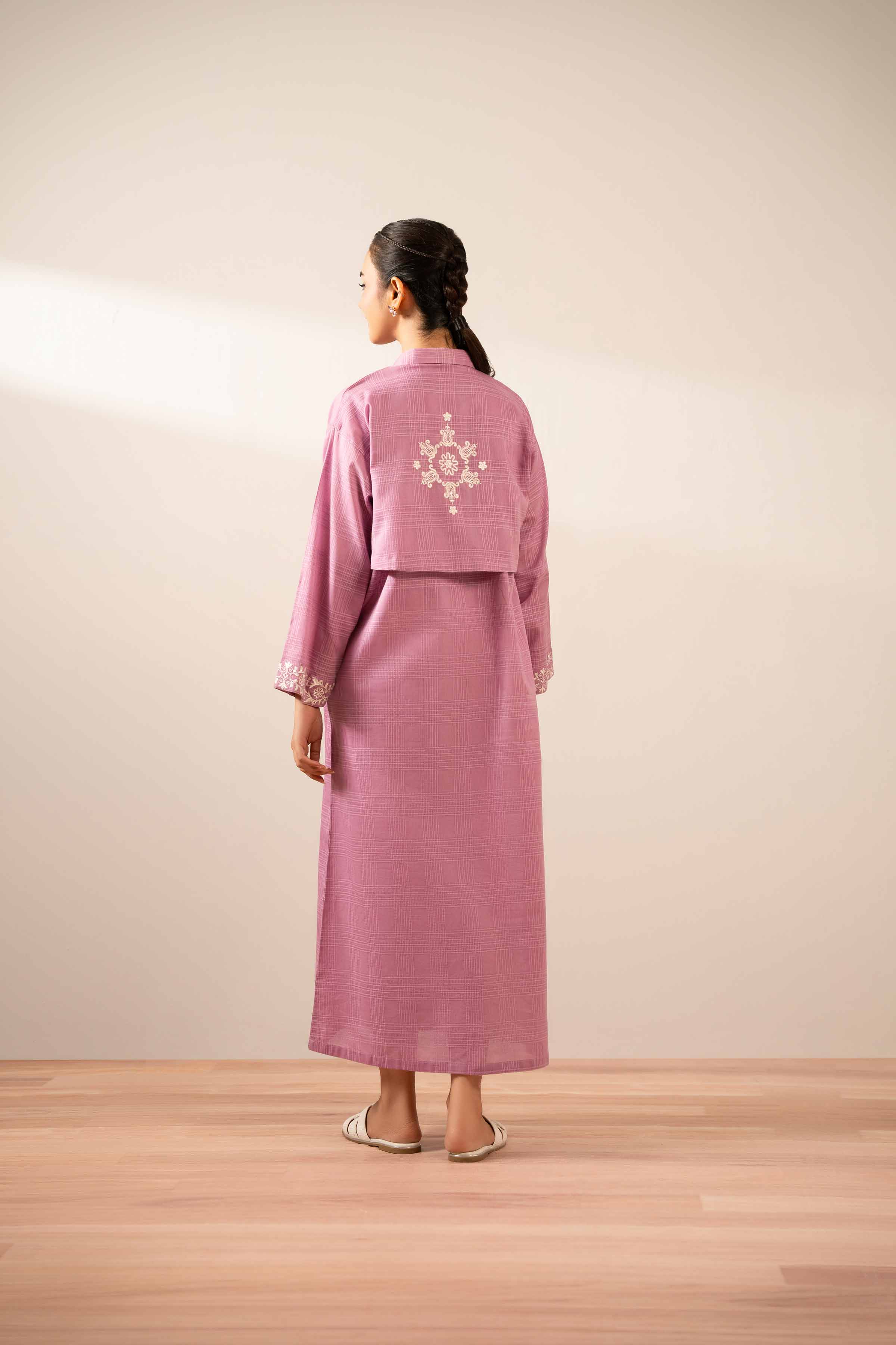 2 Piece - Embroidered Suit - FS25-37 - Image 8