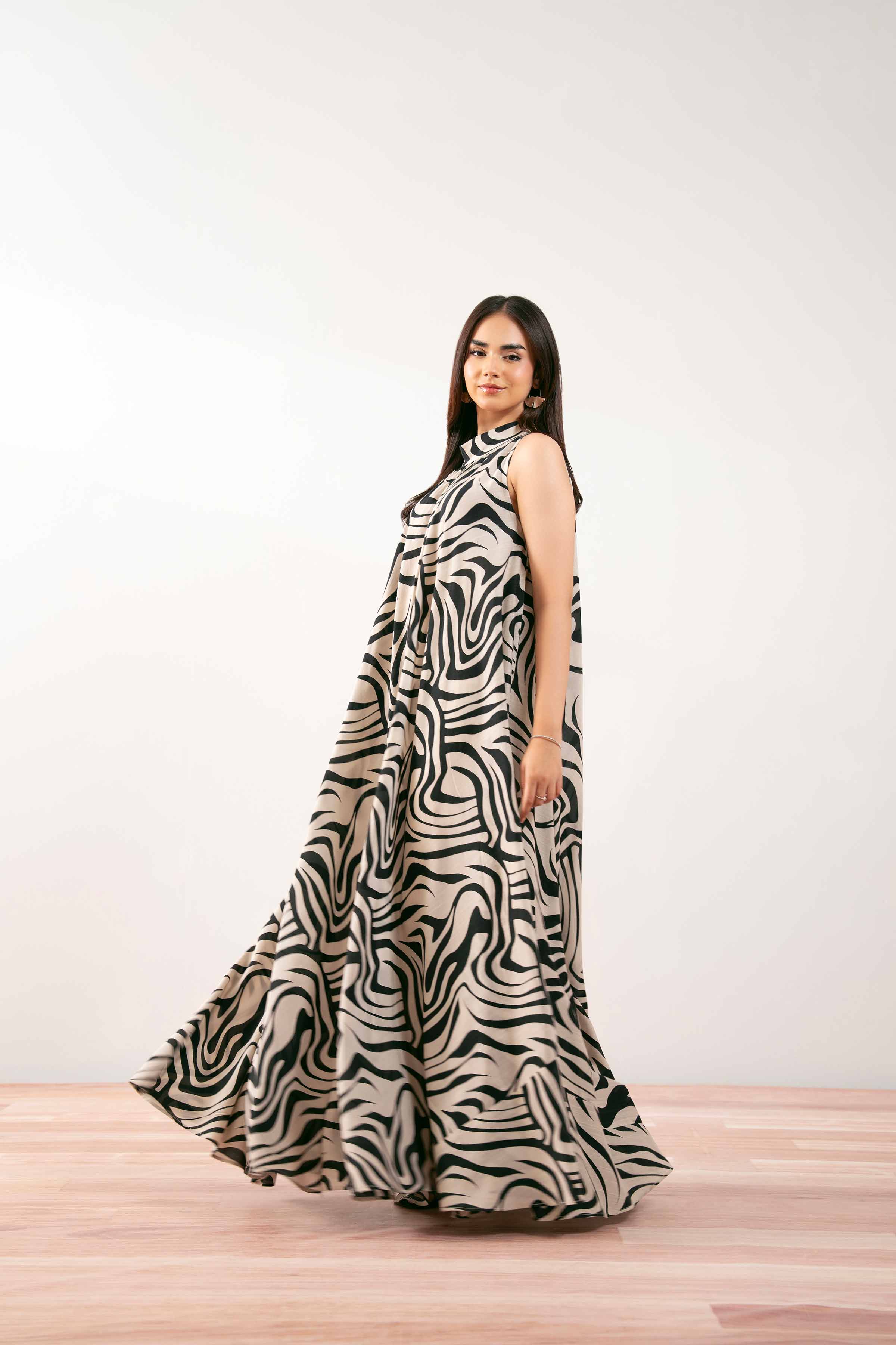 Printed Dress -  FS25-39 - Image 4