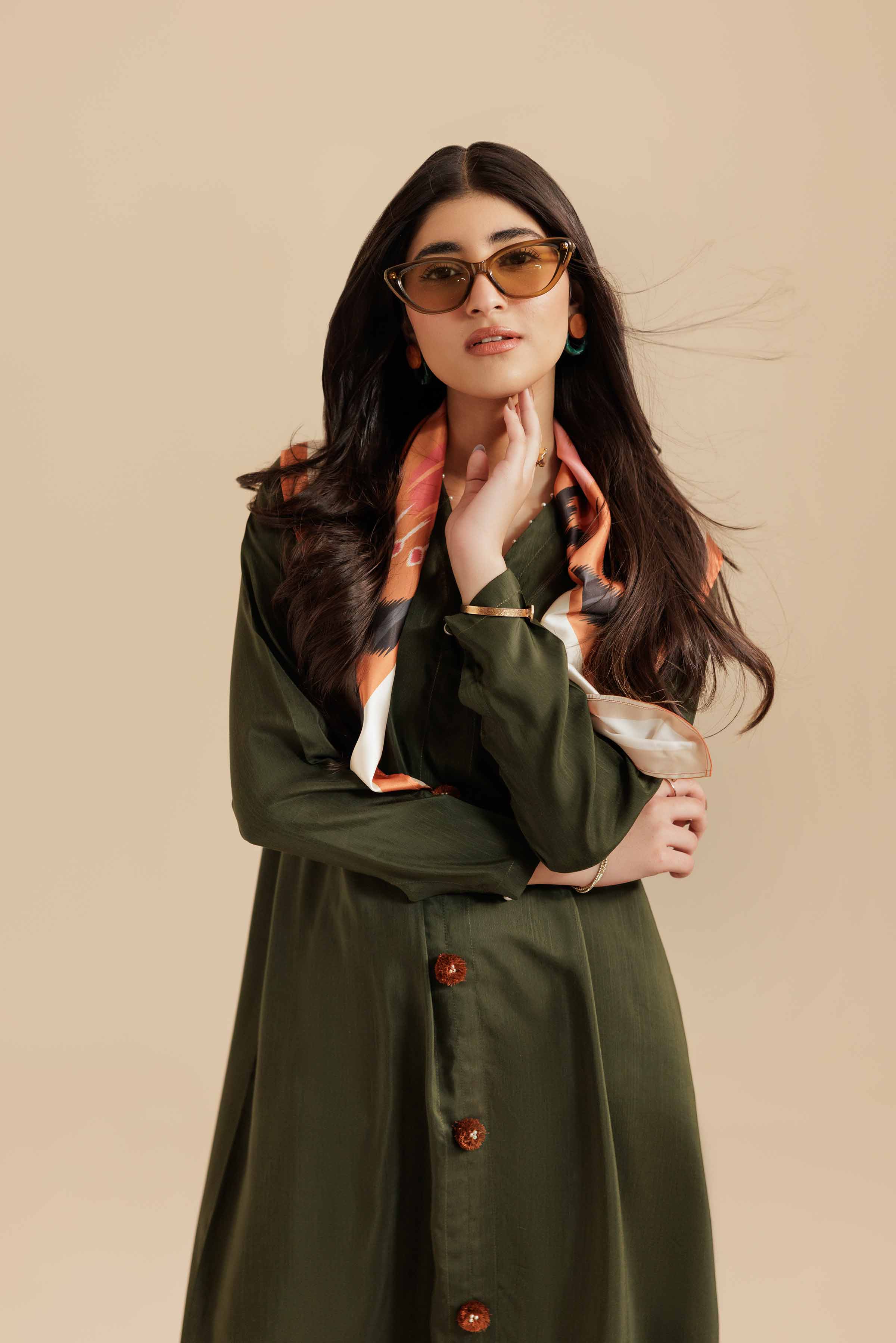 2 Piece - Printed Embroidered Suit - FS25-55 - Image 2