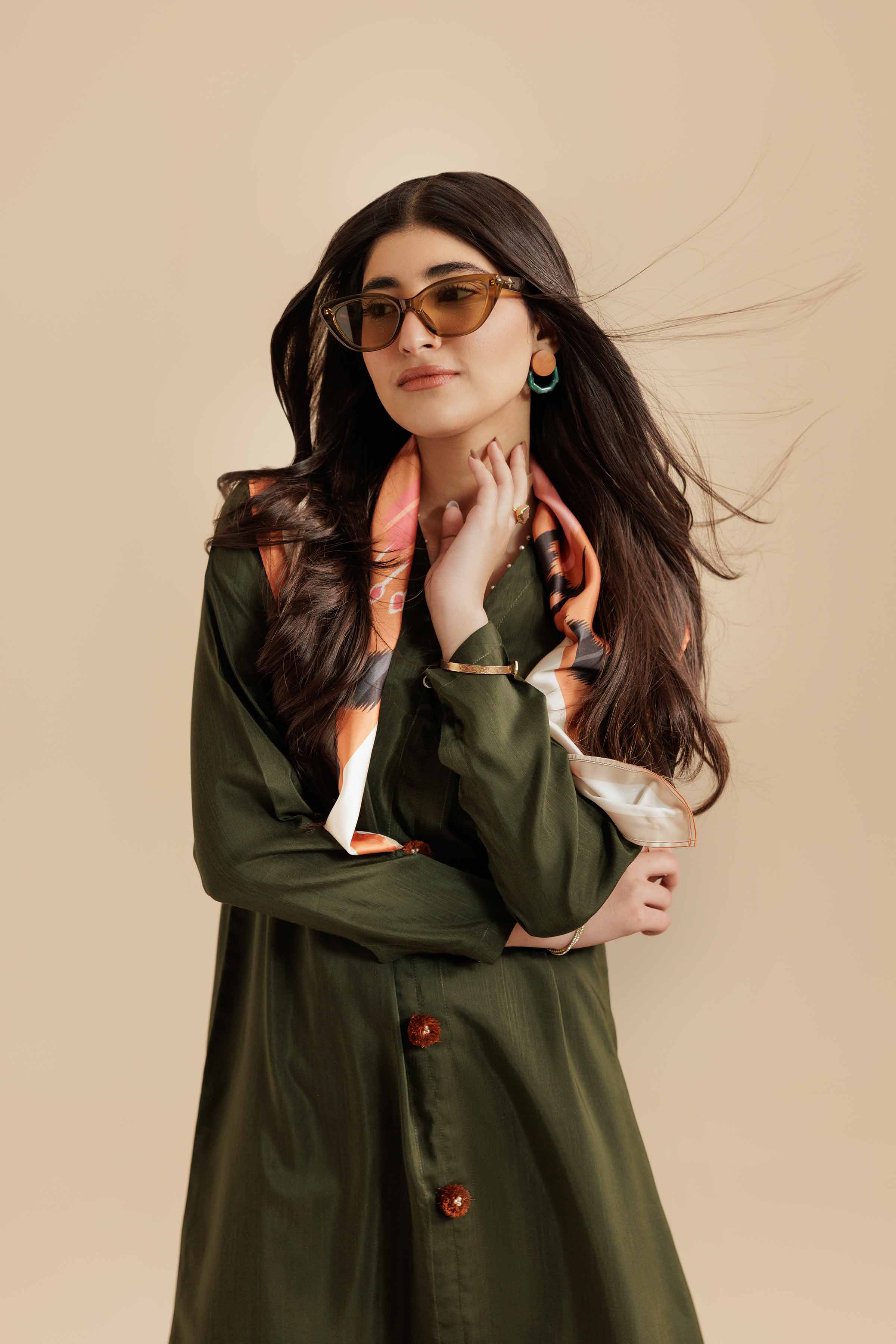 2 Piece - Printed Embroidered Suit - FS25-55 - Image 7