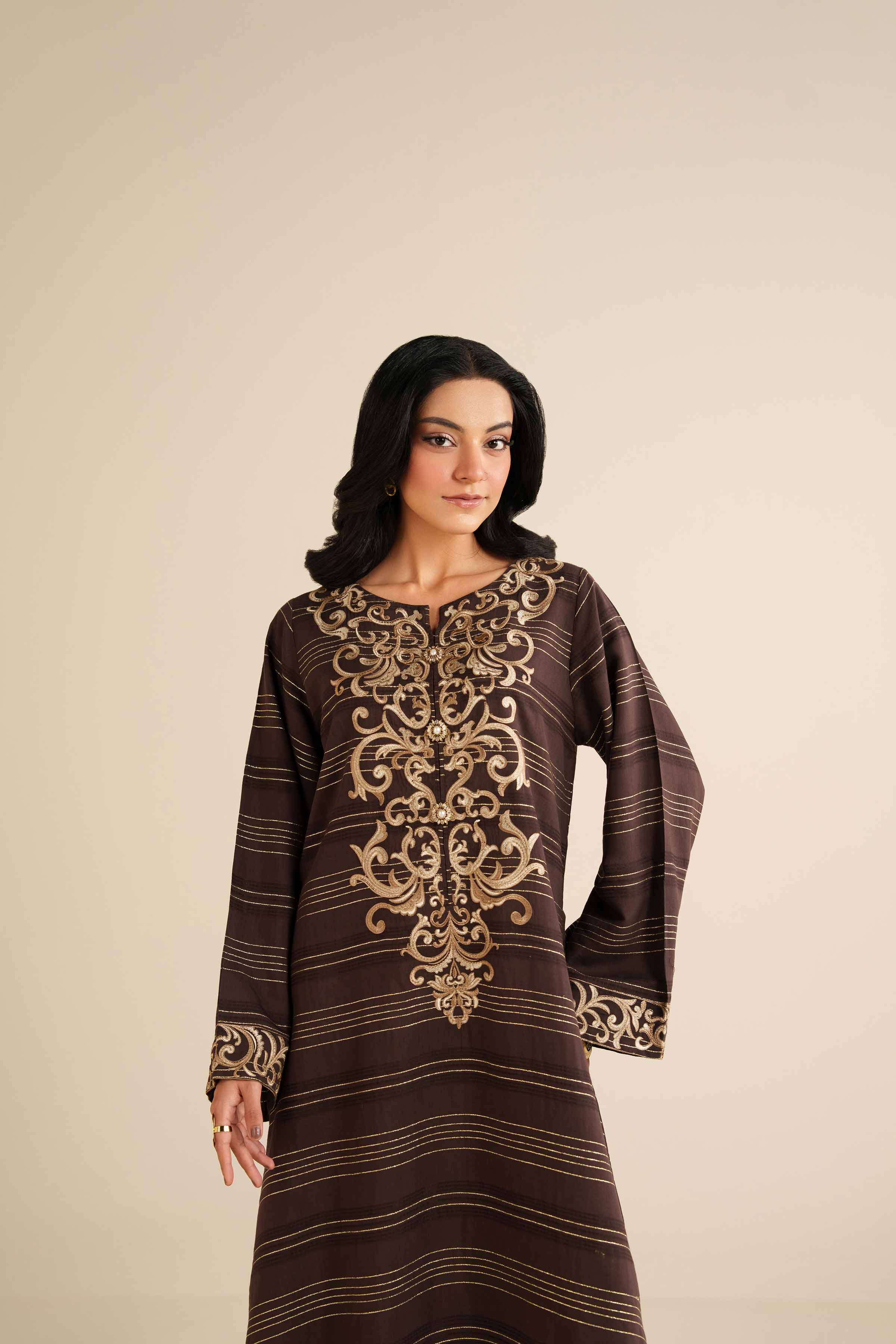 Embroidered Dress - FS25-68 - Image 5