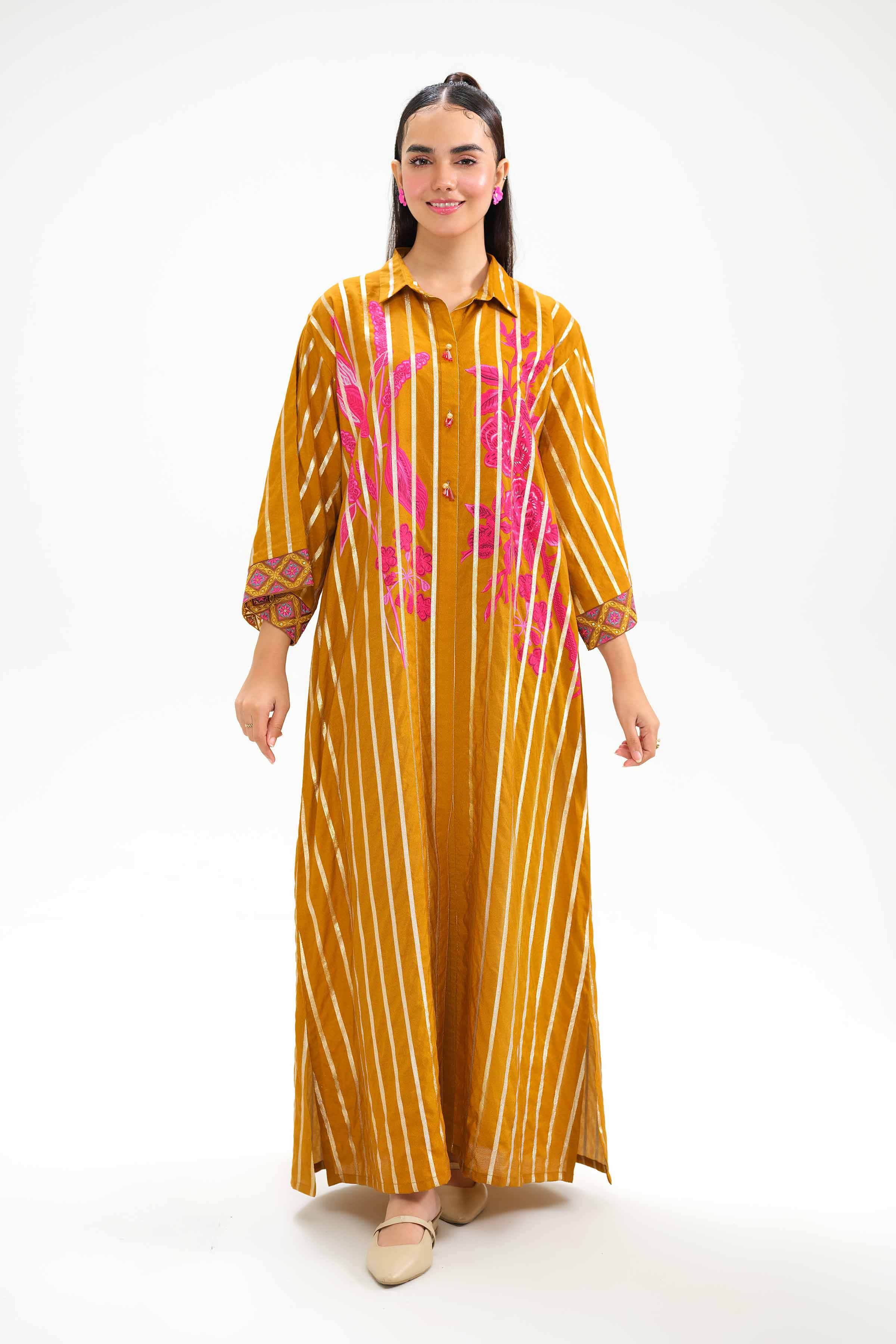 Printed Embroidered Dress - FW24-69 - Image 4