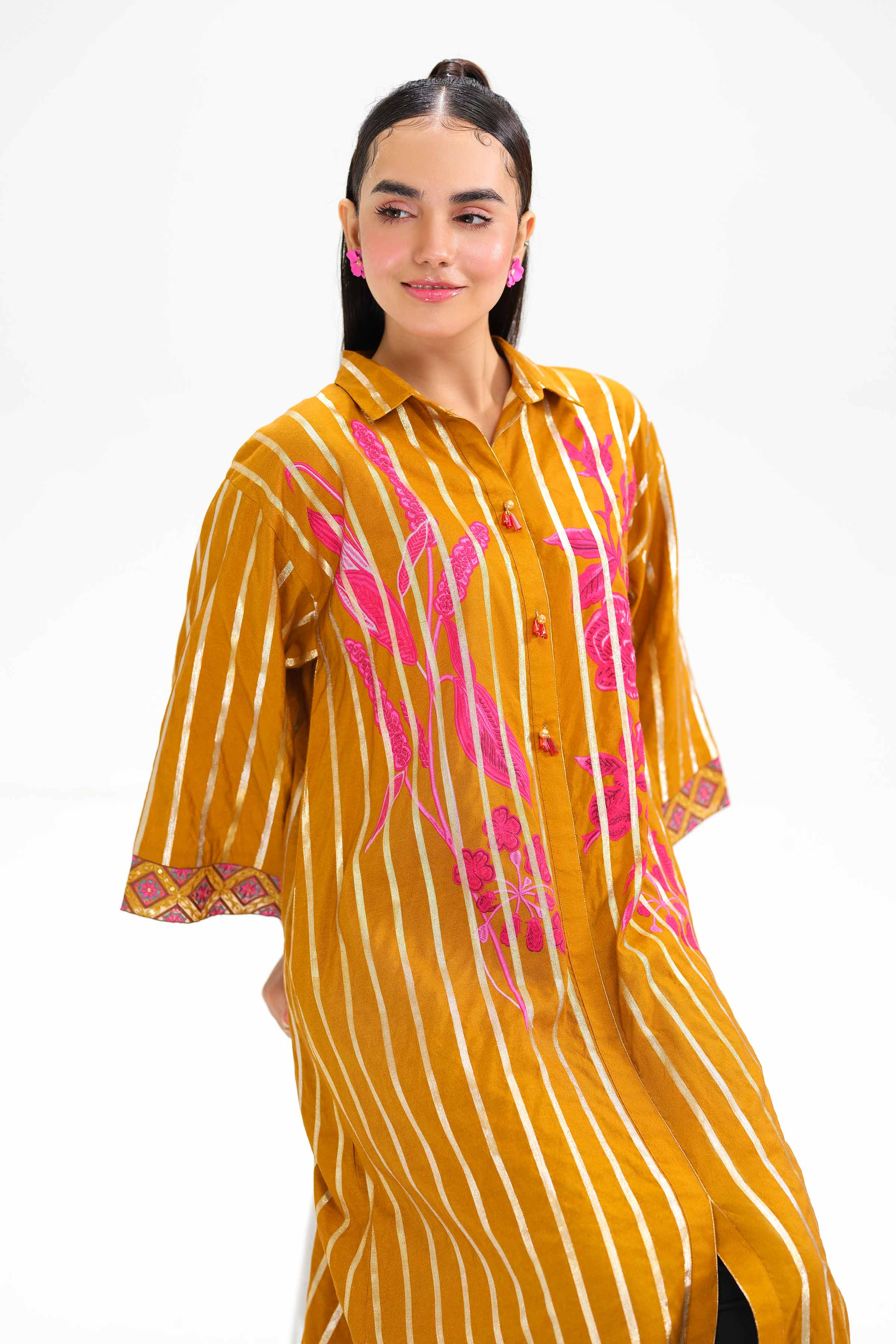 Printed Embroidered Dress - FW24-69 - Image 5