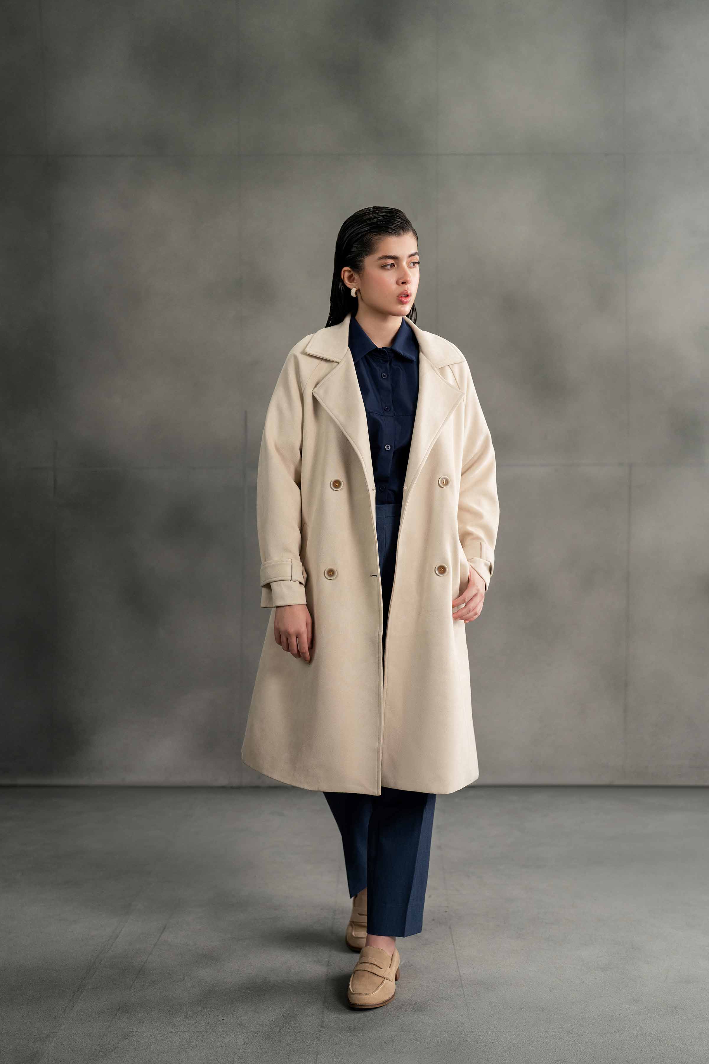 Off White Long Coat-435380107 - Image 6