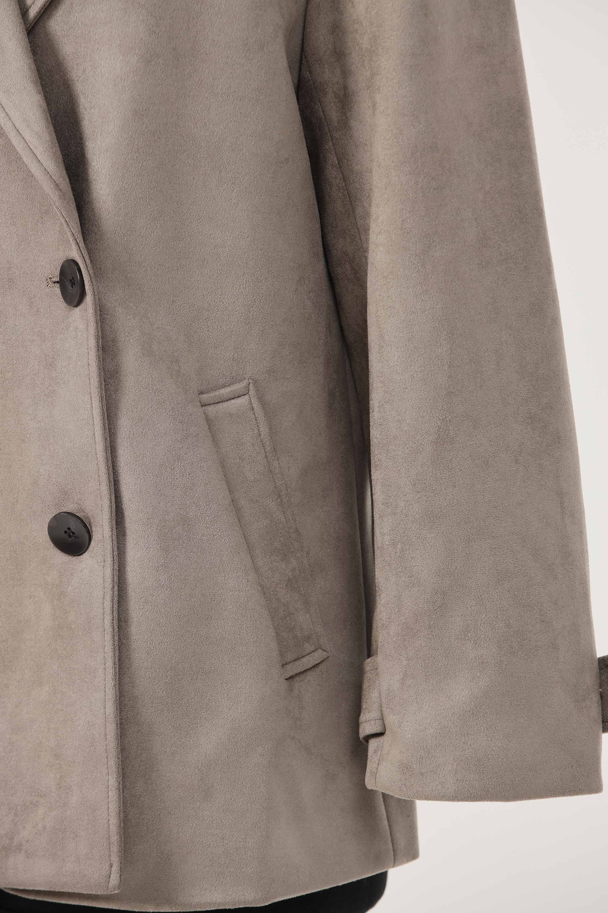 Grey Long Coat-435390411 - Image 6