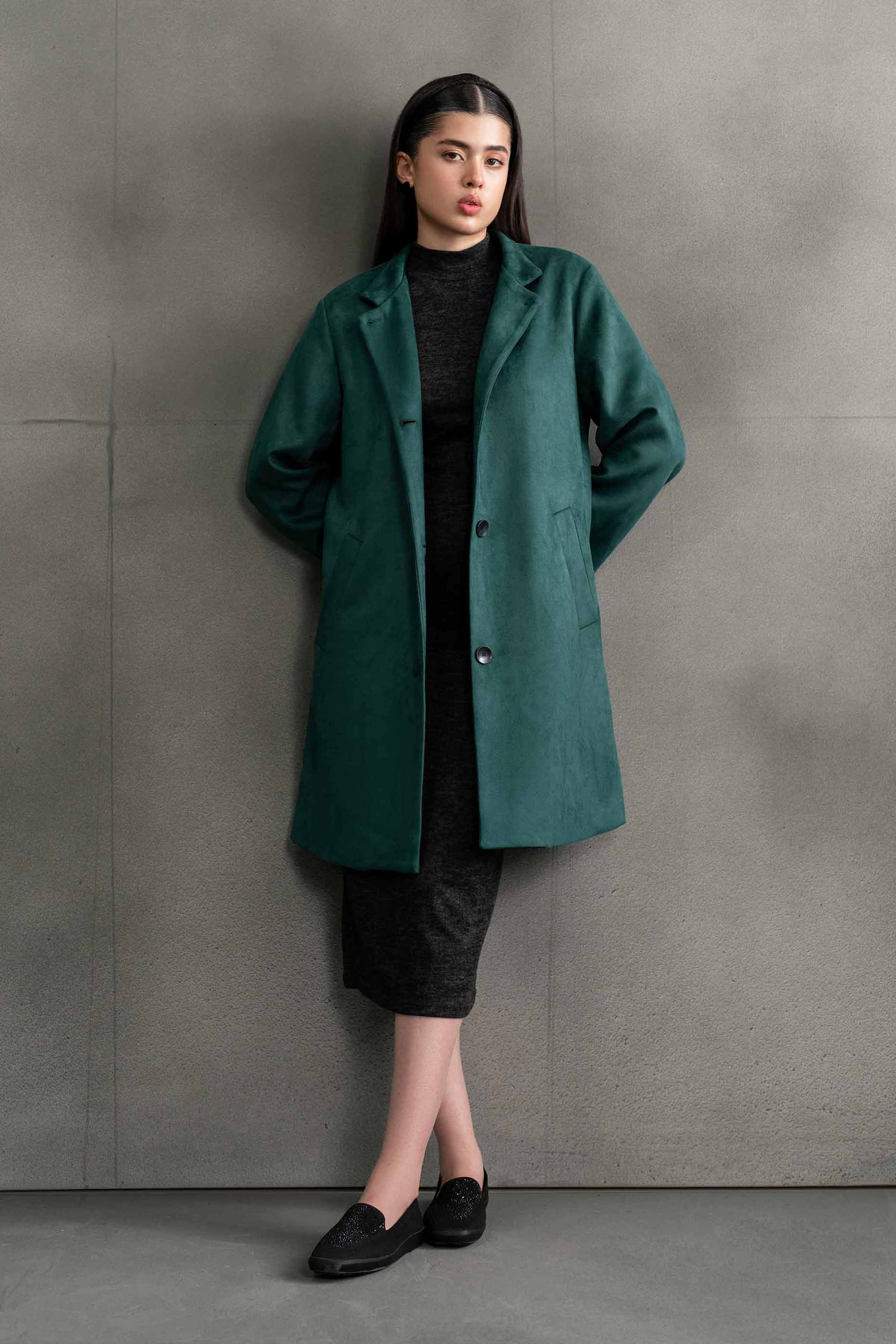 Green Long Coat-435370404 - Image 2