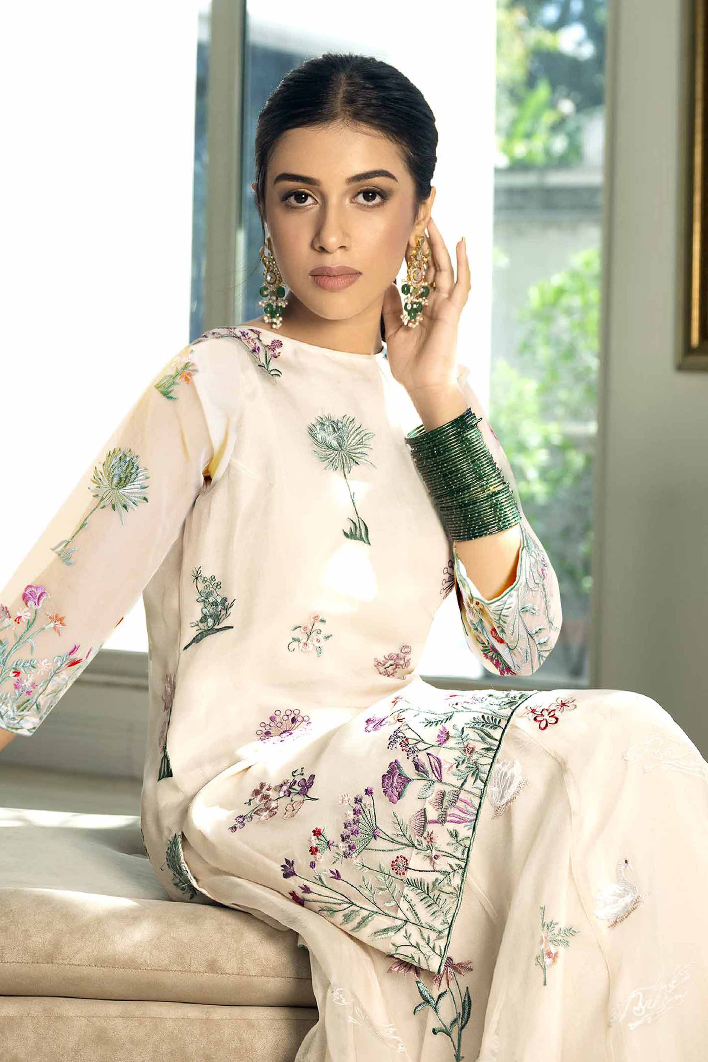 2 piece - Embroidered Suit - KB24-02 A - Image 2