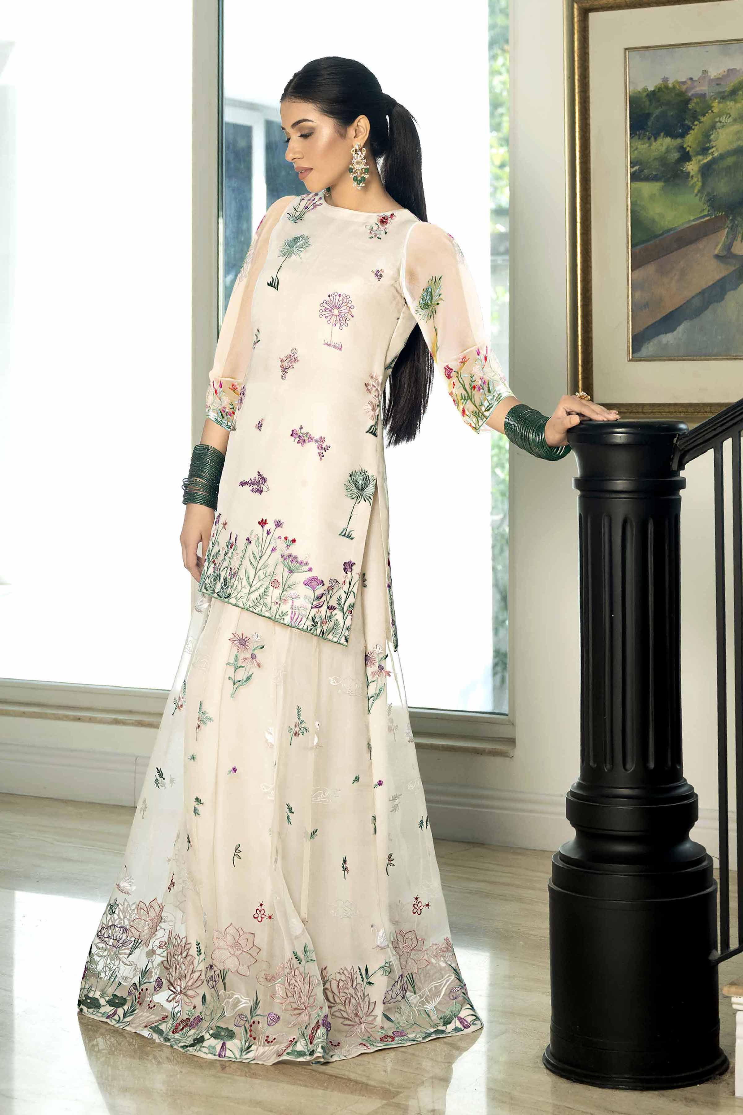2 piece - Embroidered Suit - KB24-02 A - Image 3