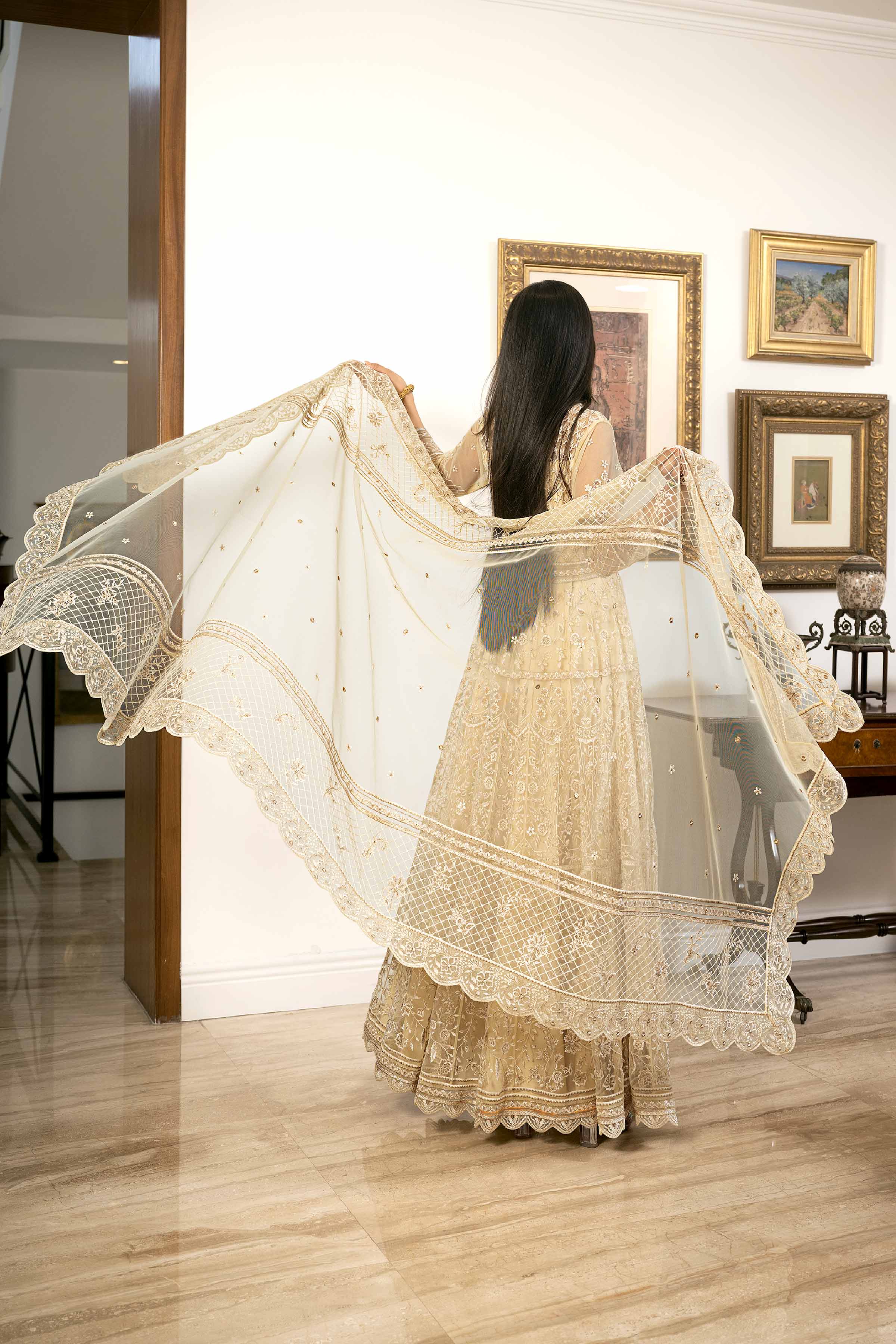 2 piece - Embroidered Suit - KB24-03 A - Image 3