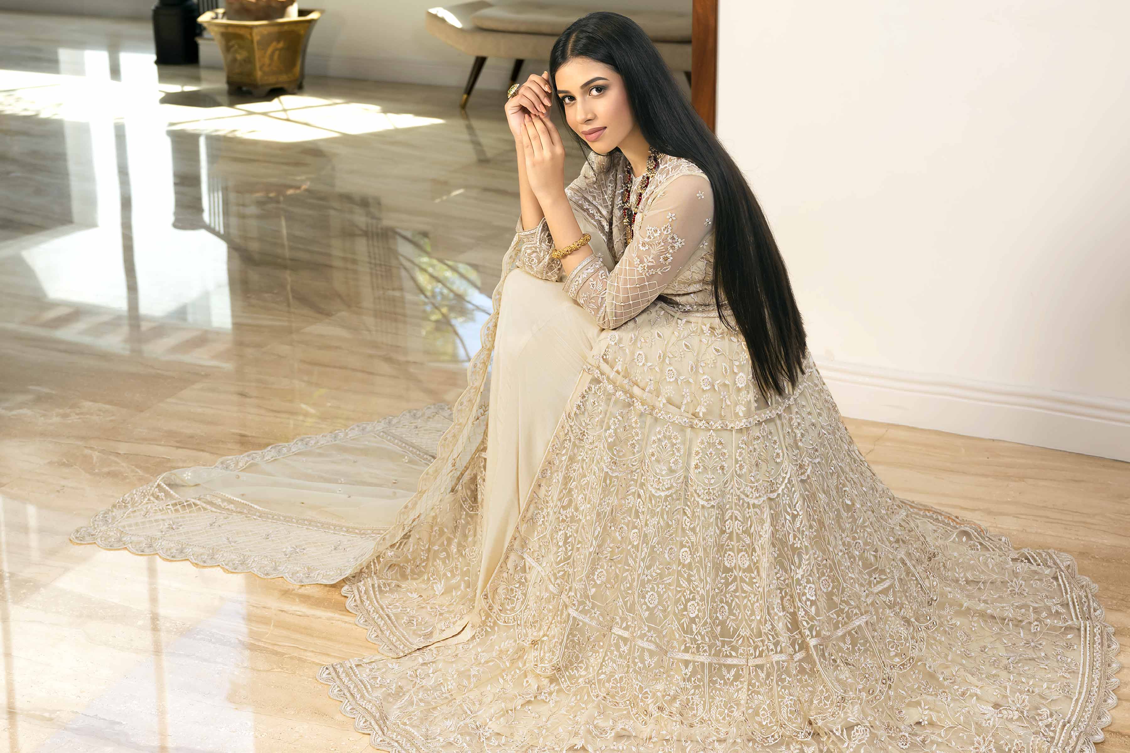 2 piece - Embroidered Suit - KB24-03 A - Image 5