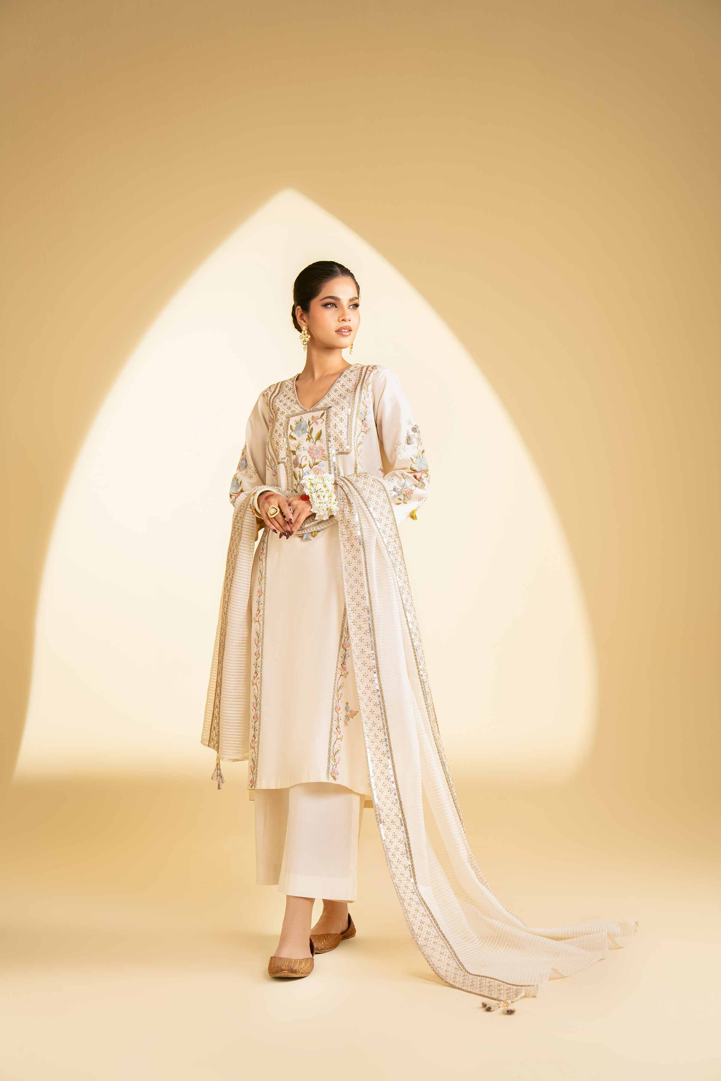 3 Piece - Embroidered Suit - KFE25-02 - Image 4