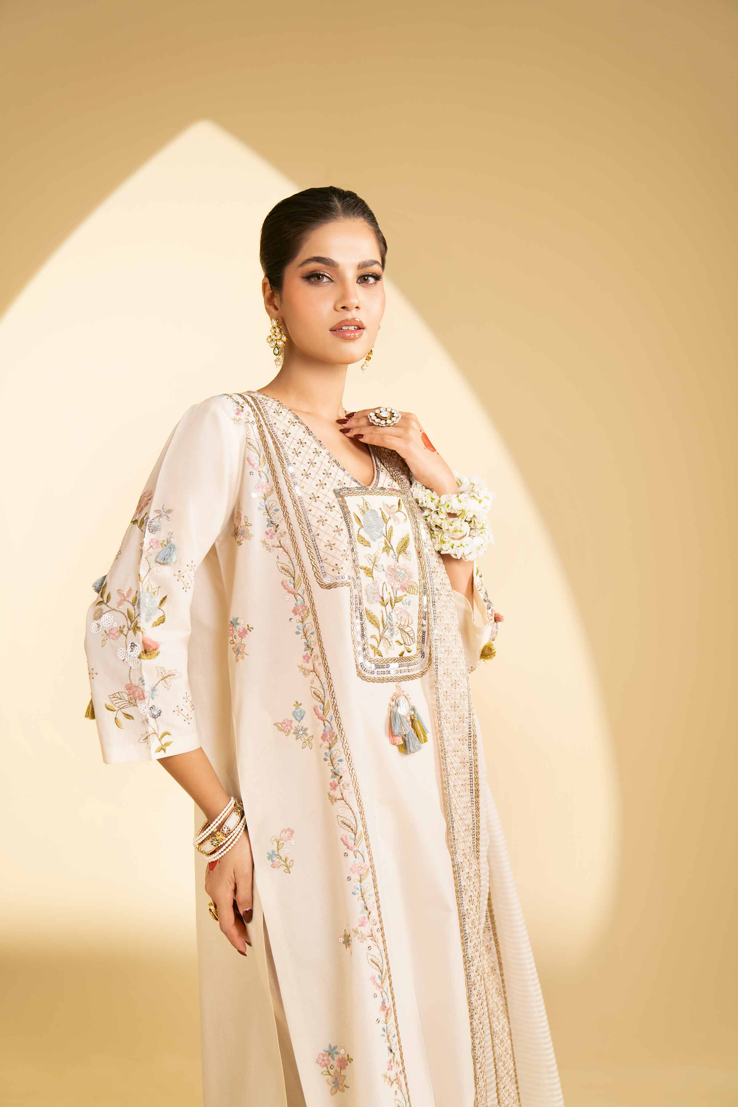 3 Piece - Embroidered Suit - KFE25-02 - Image 6