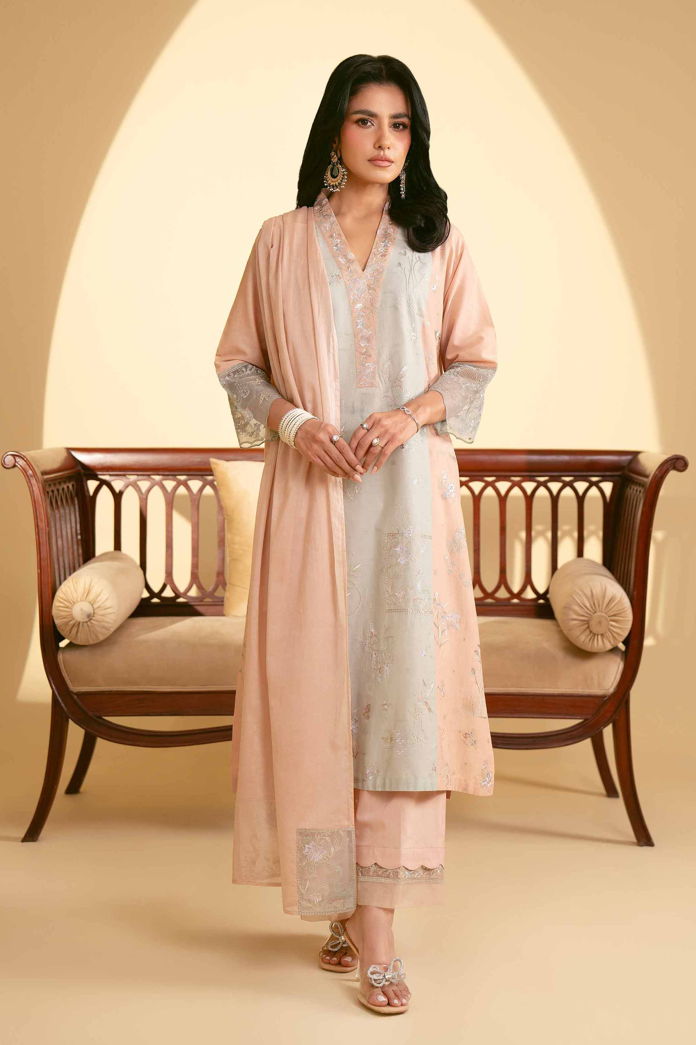 3 Piece - Embroidered Suit - KFE25-04 - Image 2