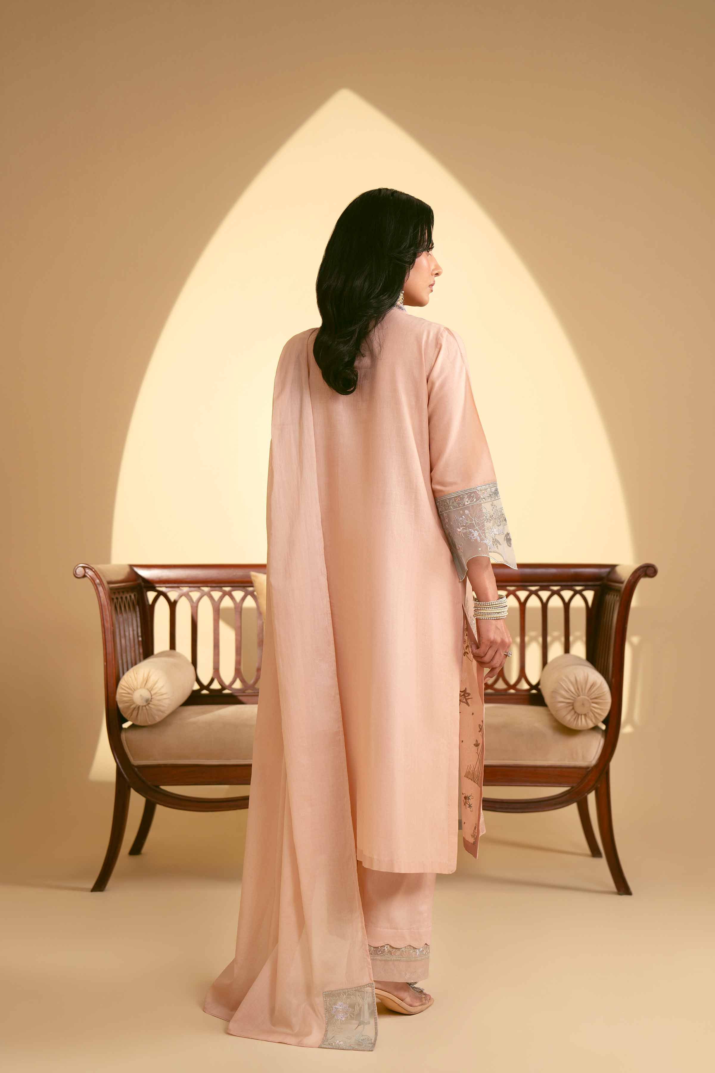 3 Piece - Embroidered Suit - KFE25-04 - Image 3