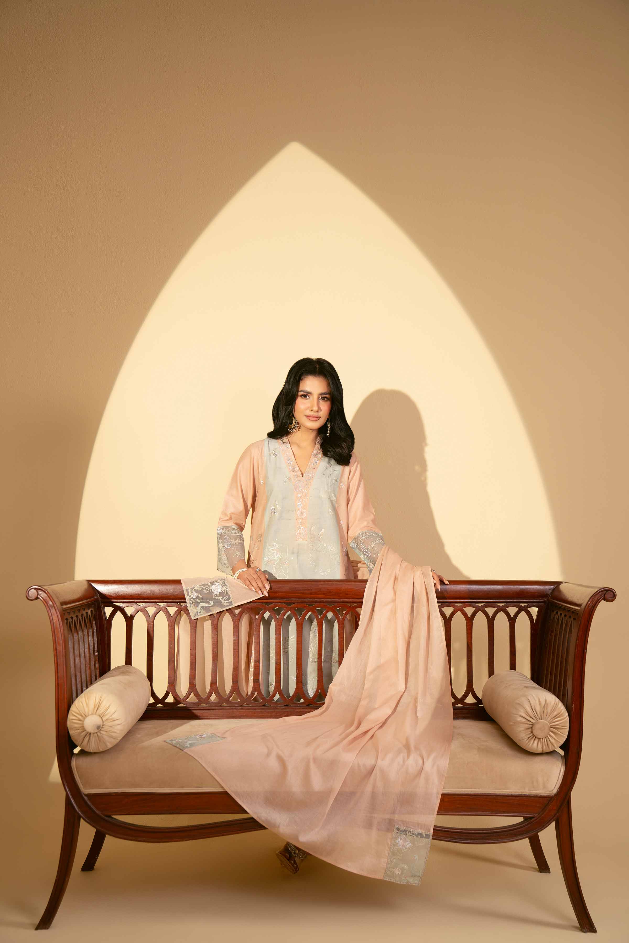 3 Piece - Embroidered Suit - KFE25-04 - Image 6