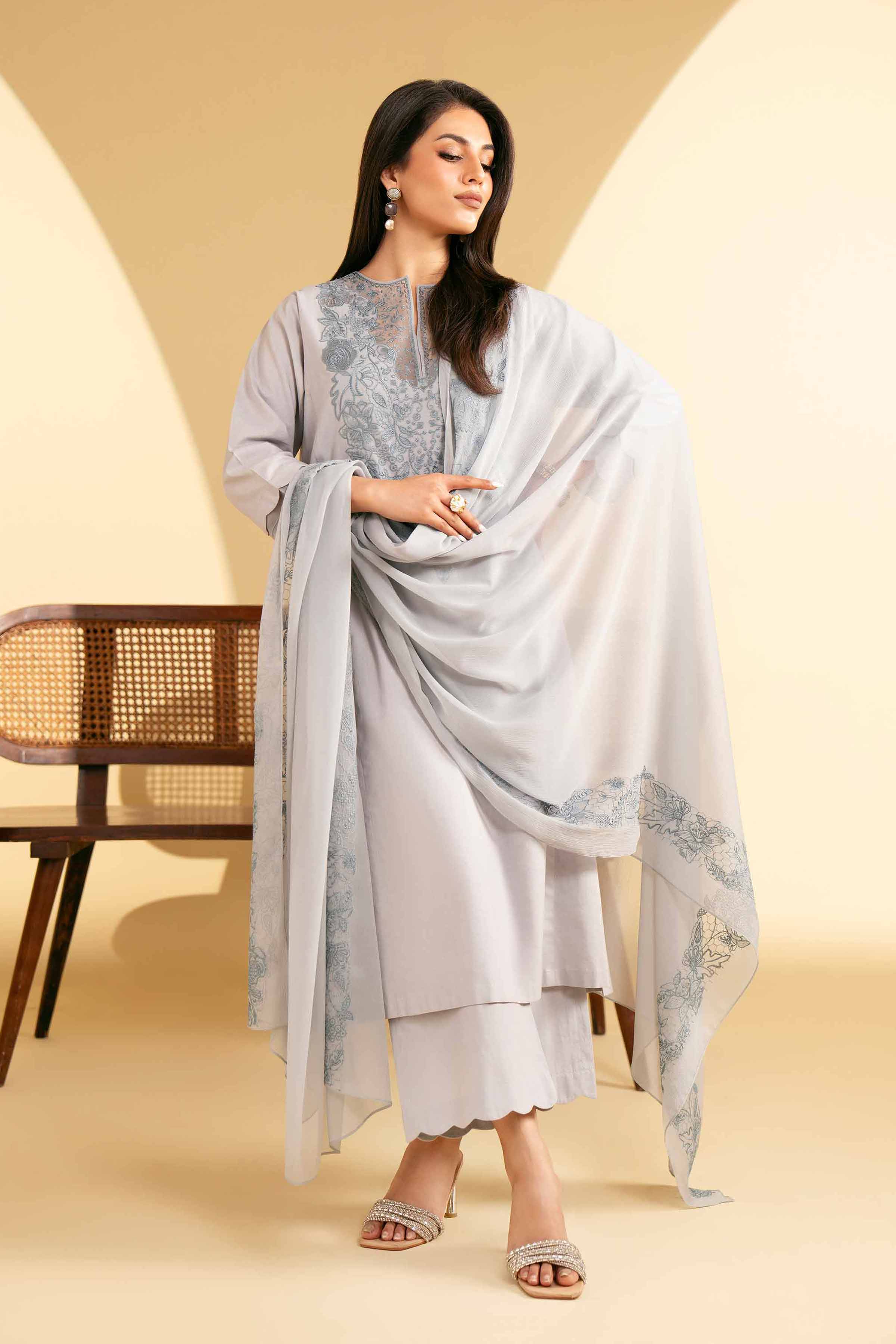 3 Piece - Embroidered Suit - KFE25-06 - Image 2