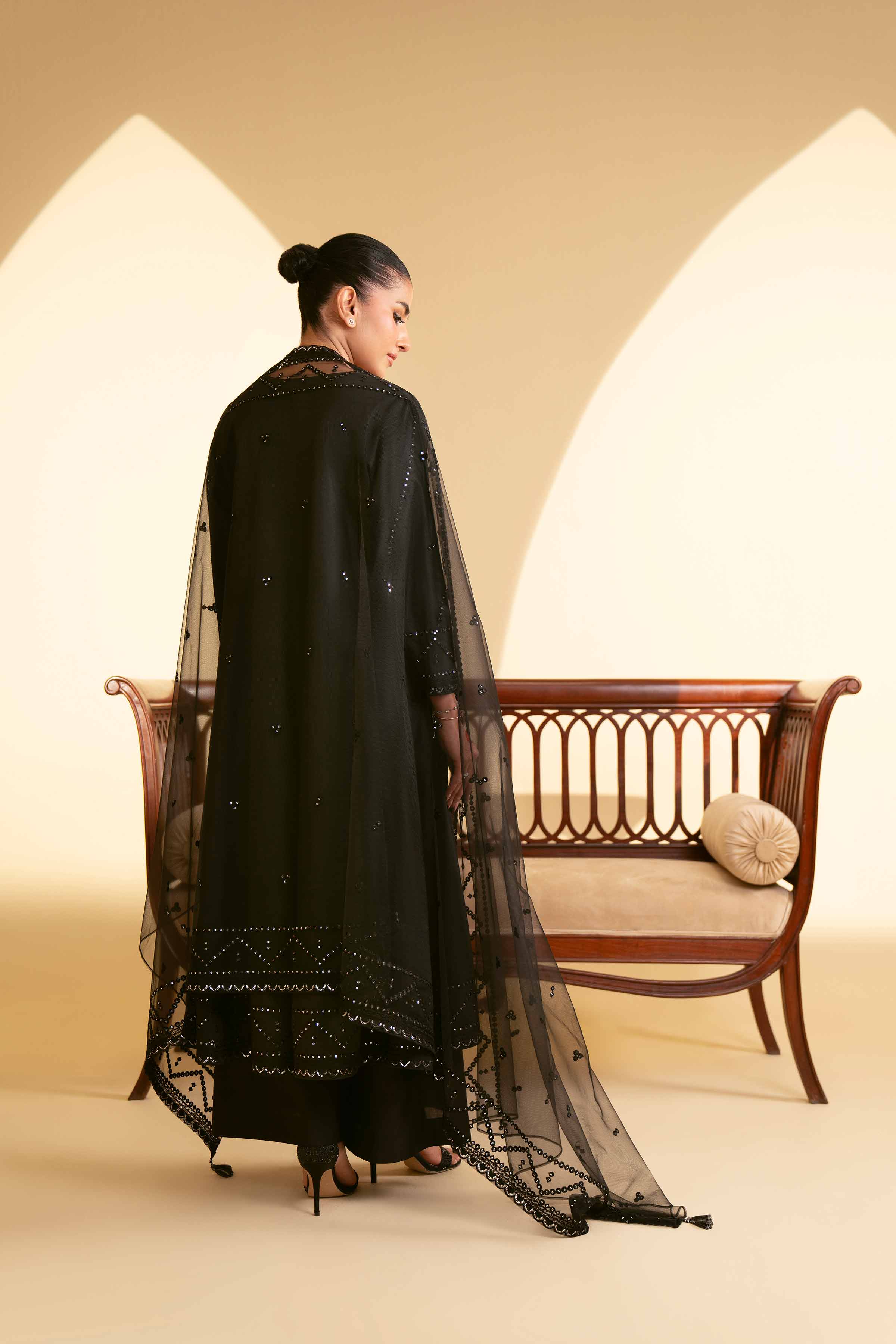 3 Piece - Embroidered Suit - KFE25-07 - Image 3
