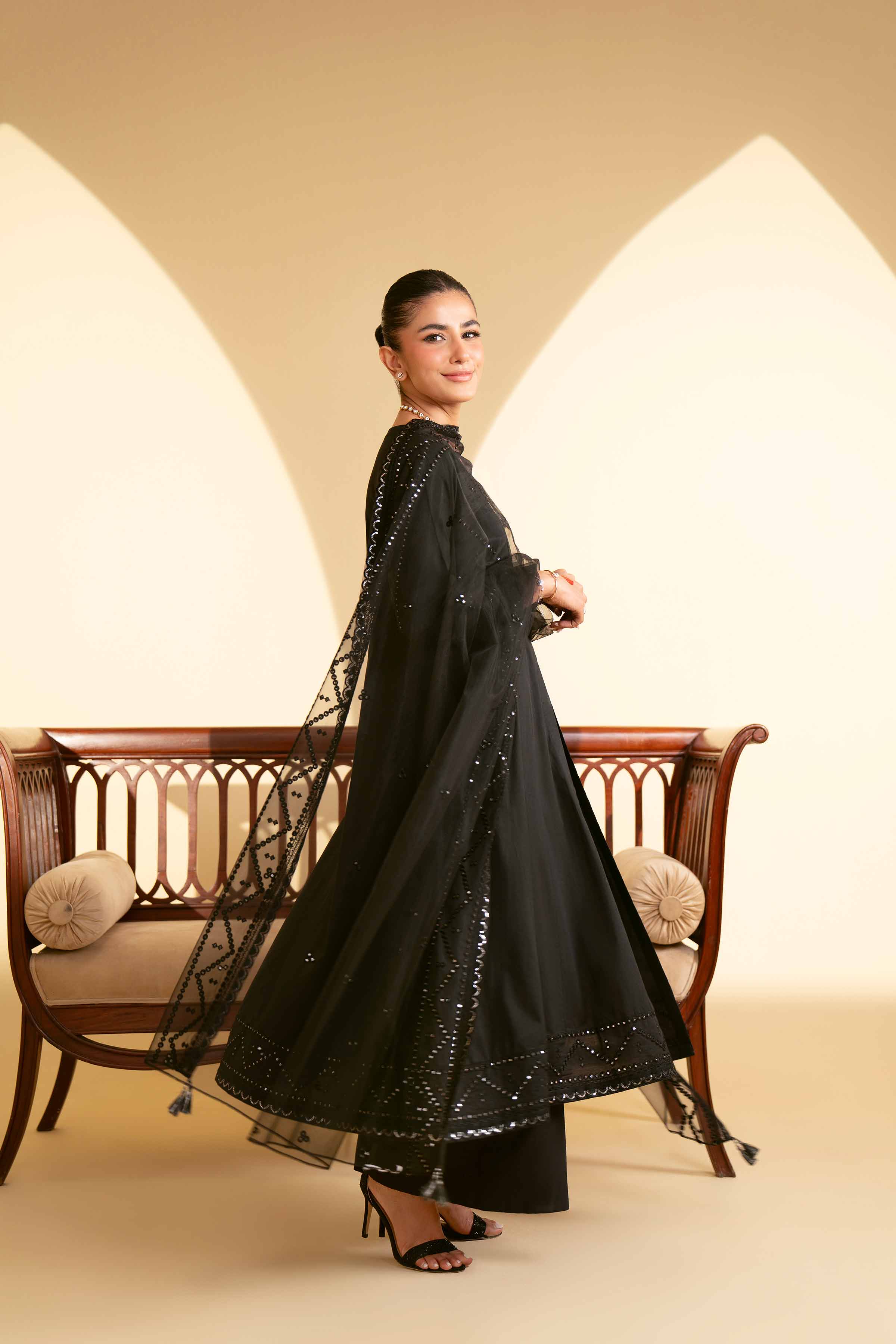 3 Piece - Embroidered Suit - KFE25-07 - Image 5
