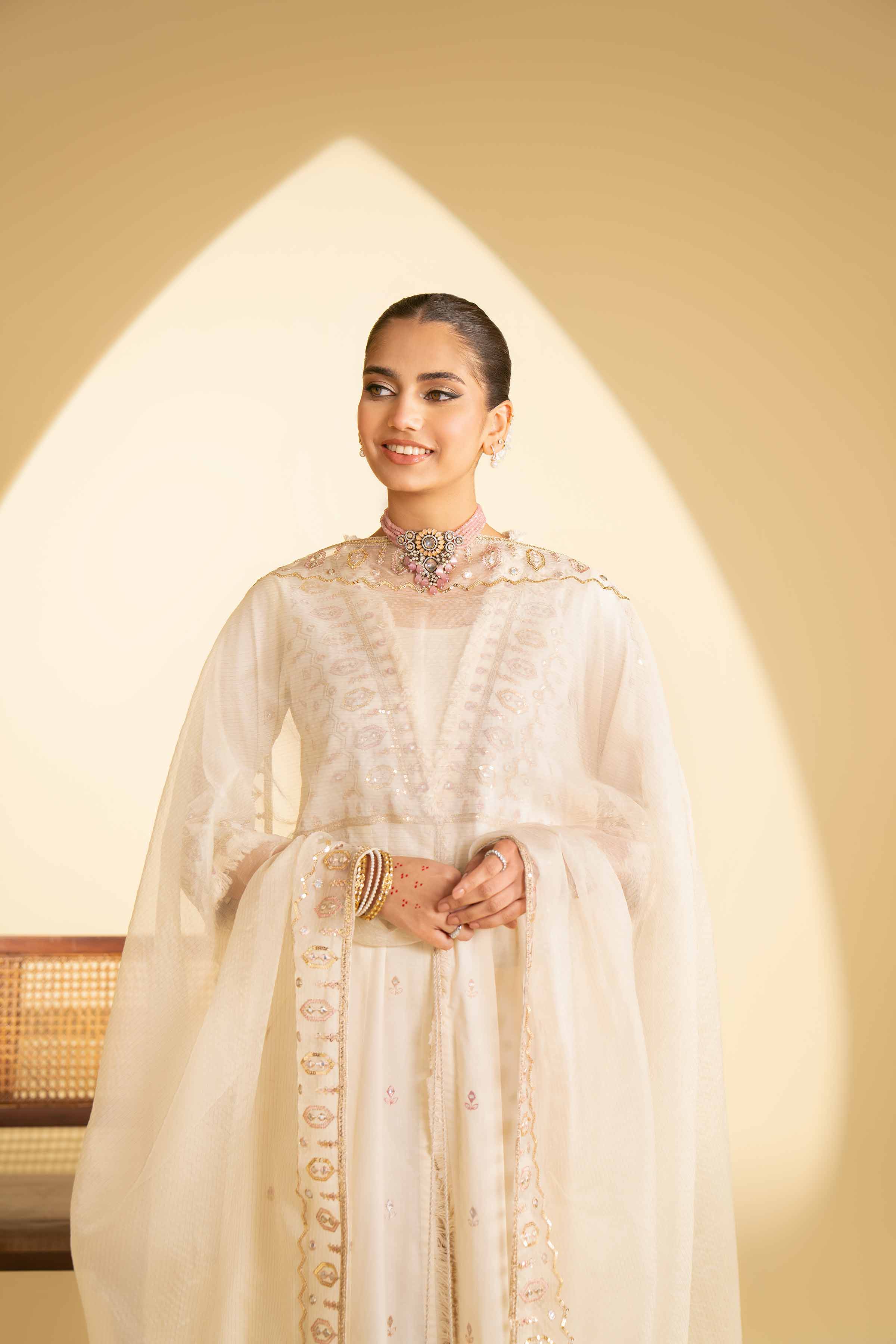 3 Piece - Embroidered Suit - KFE25-10 - Image 6
